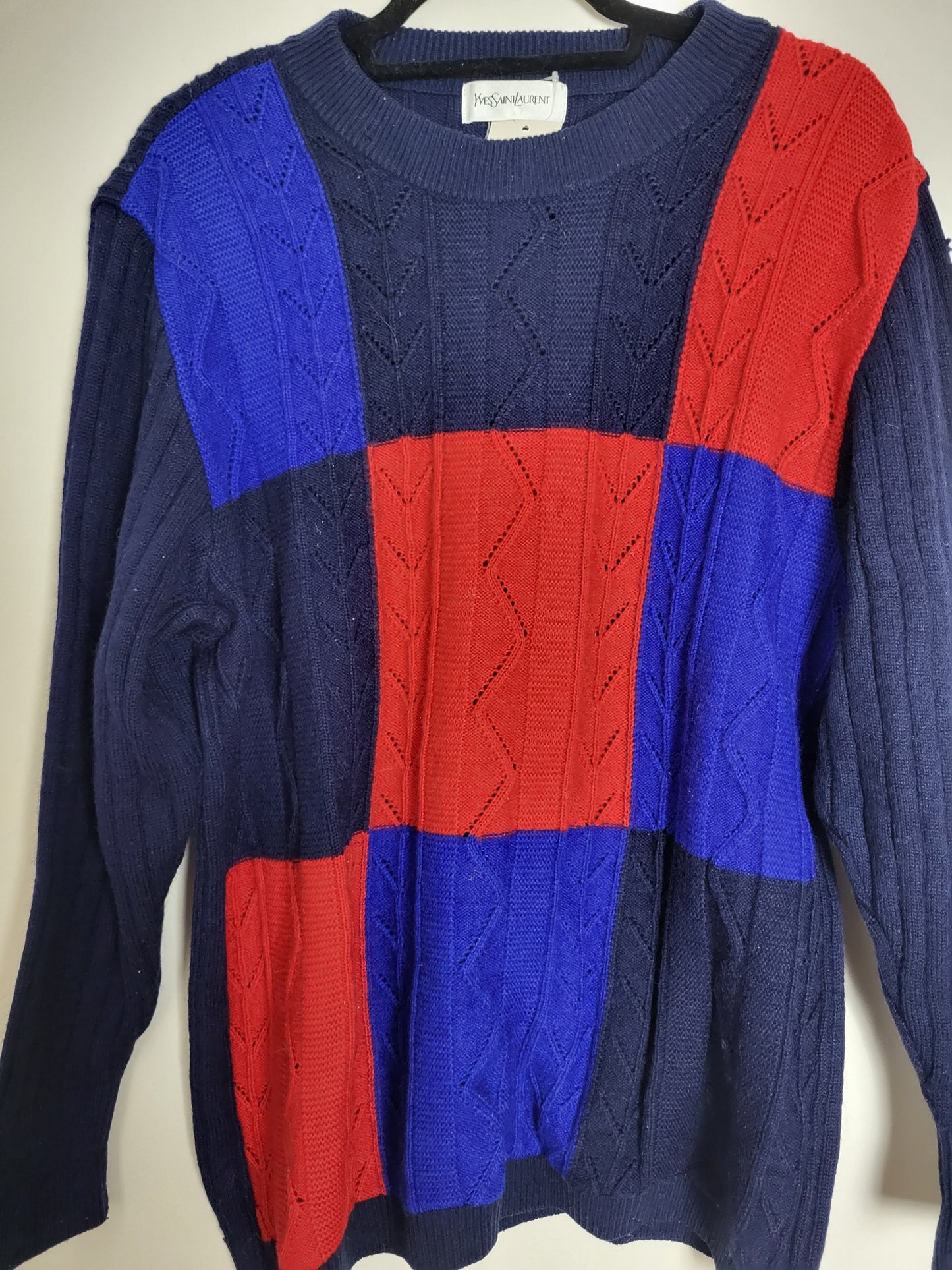YVES SAINT LAURENT - Vintage Pullover - Muster - Bunt - Herren - XL