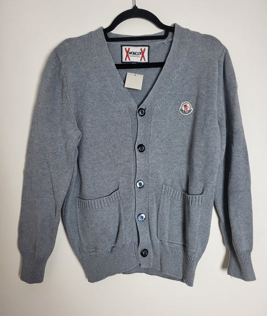 MONCLER - Vintage Cardigan / Pullover - Klassisch - Grau - Herren - M/L