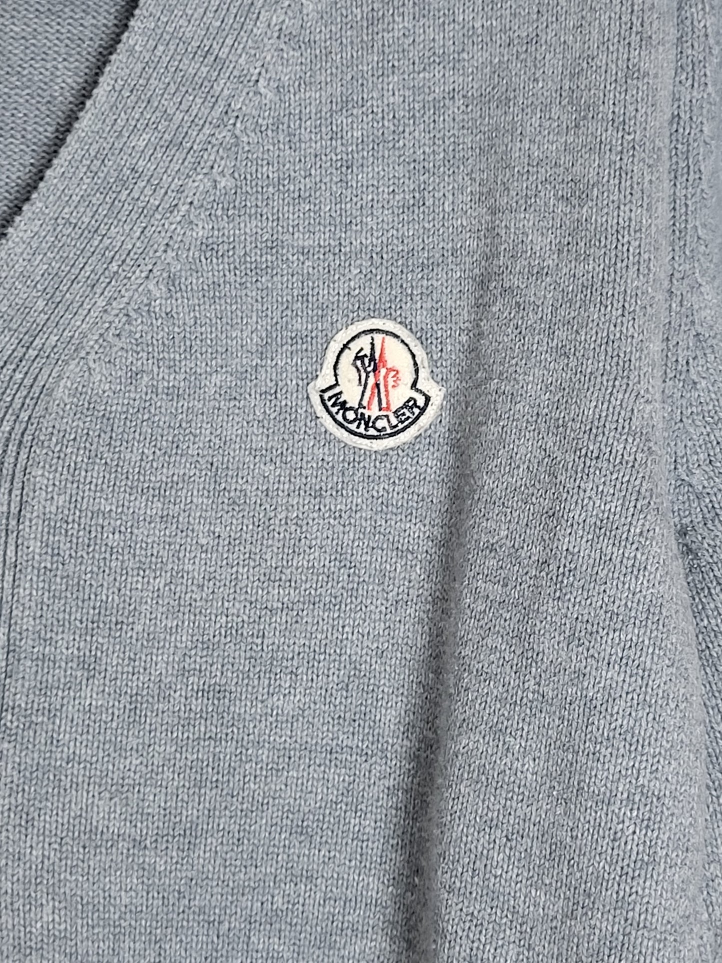 MONCLER - Vintage Cardigan / Pullover - Klassisch - Grau - Herren - M/L