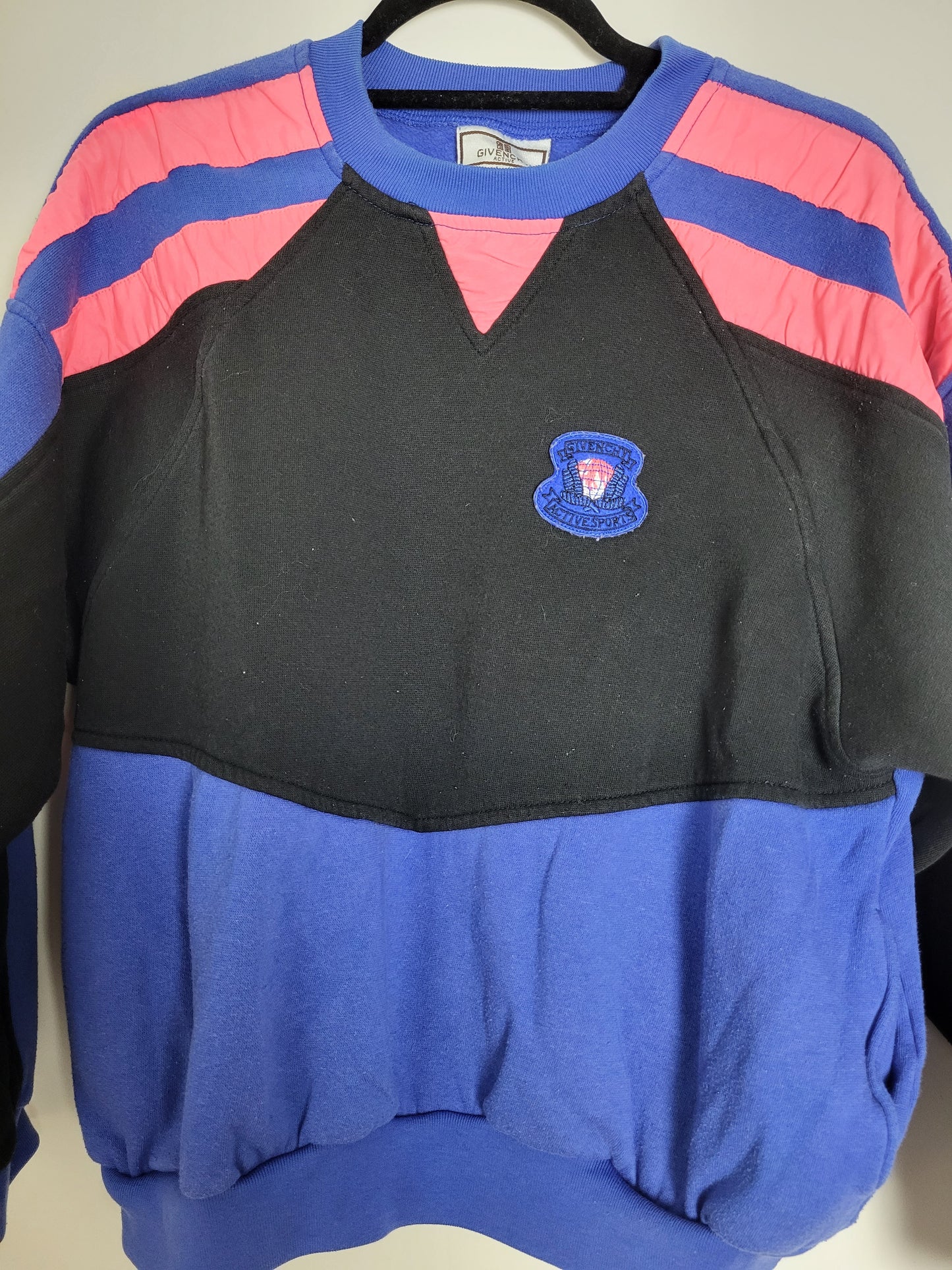 GIVENCHY ACTIVE - Vintage Pullover - Muster mit Logo - Bunt - Damen - M