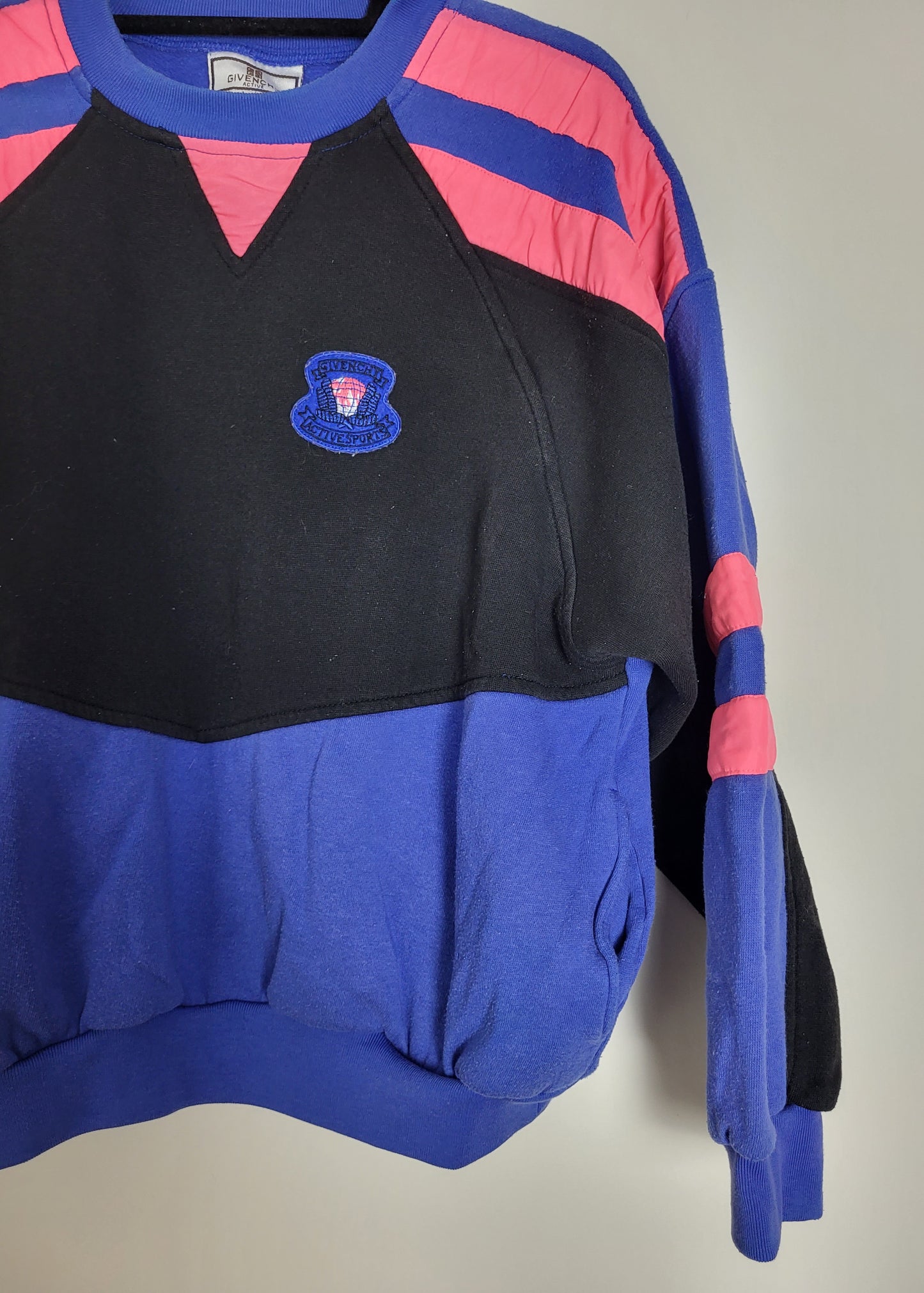 GIVENCHY ACTIVE - Vintage Pullover - Muster mit Logo - Bunt - Damen - M