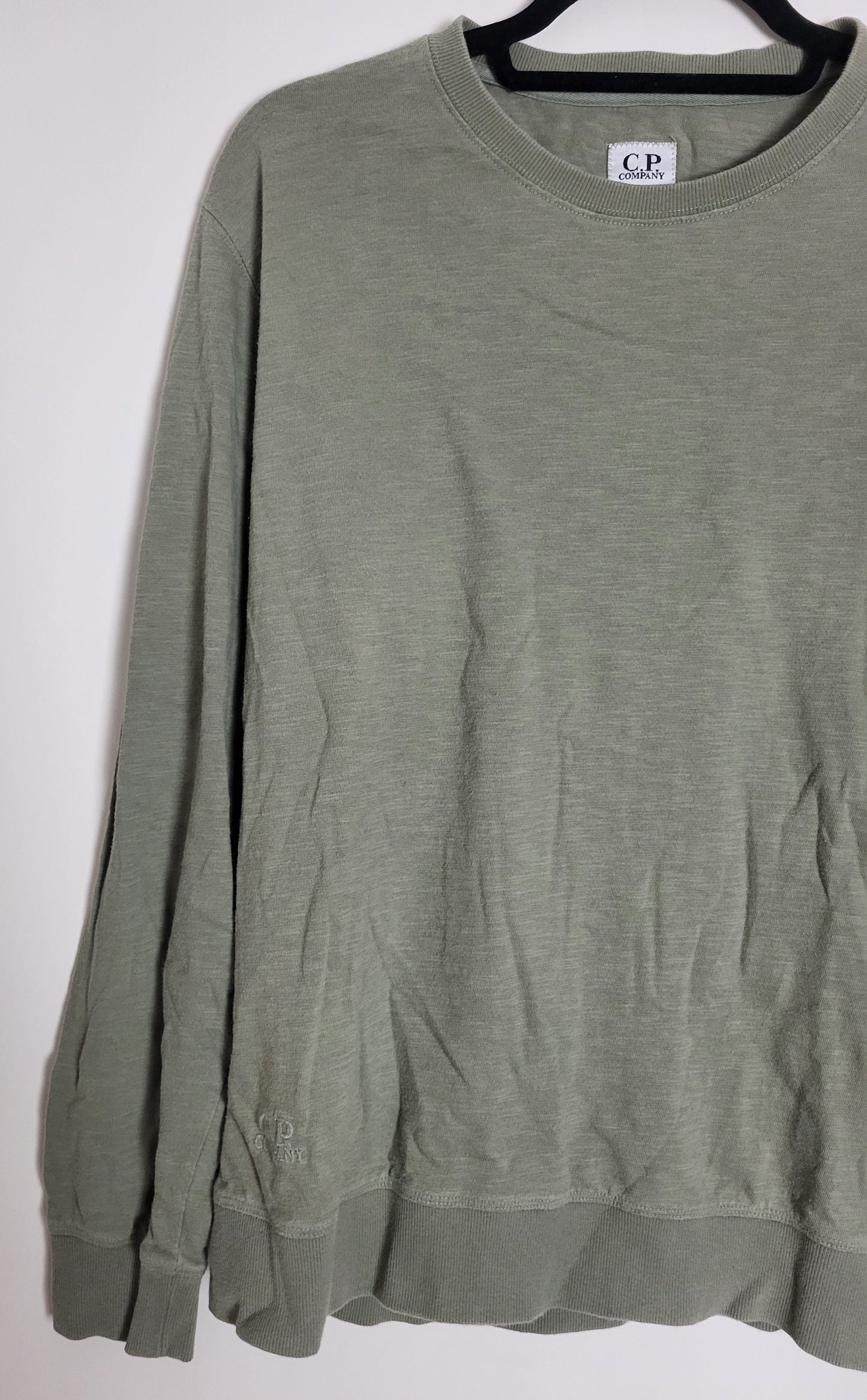 C.P. COMPANY - Vintage Pullover - Klassisch mit Tasche - Oliv - Herren - L