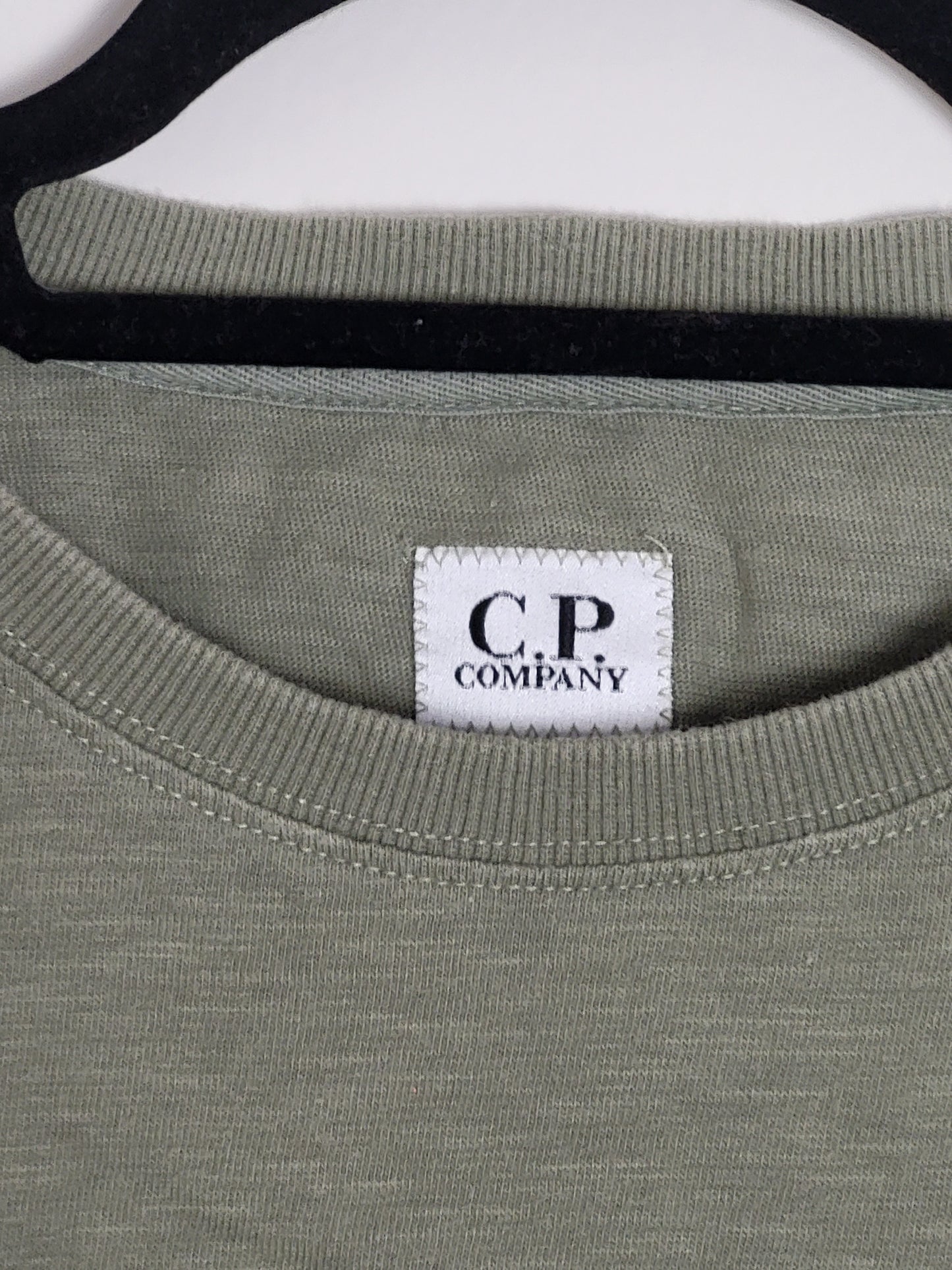 C.P. COMPANY - Vintage Pullover - Klassisch mit Tasche - Oliv - Herren - L