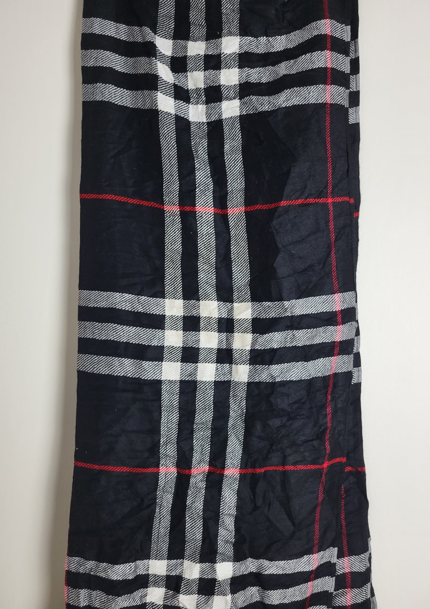 Burberry London - Schal / Tuch - Schwarz Tartan - 175 x 65