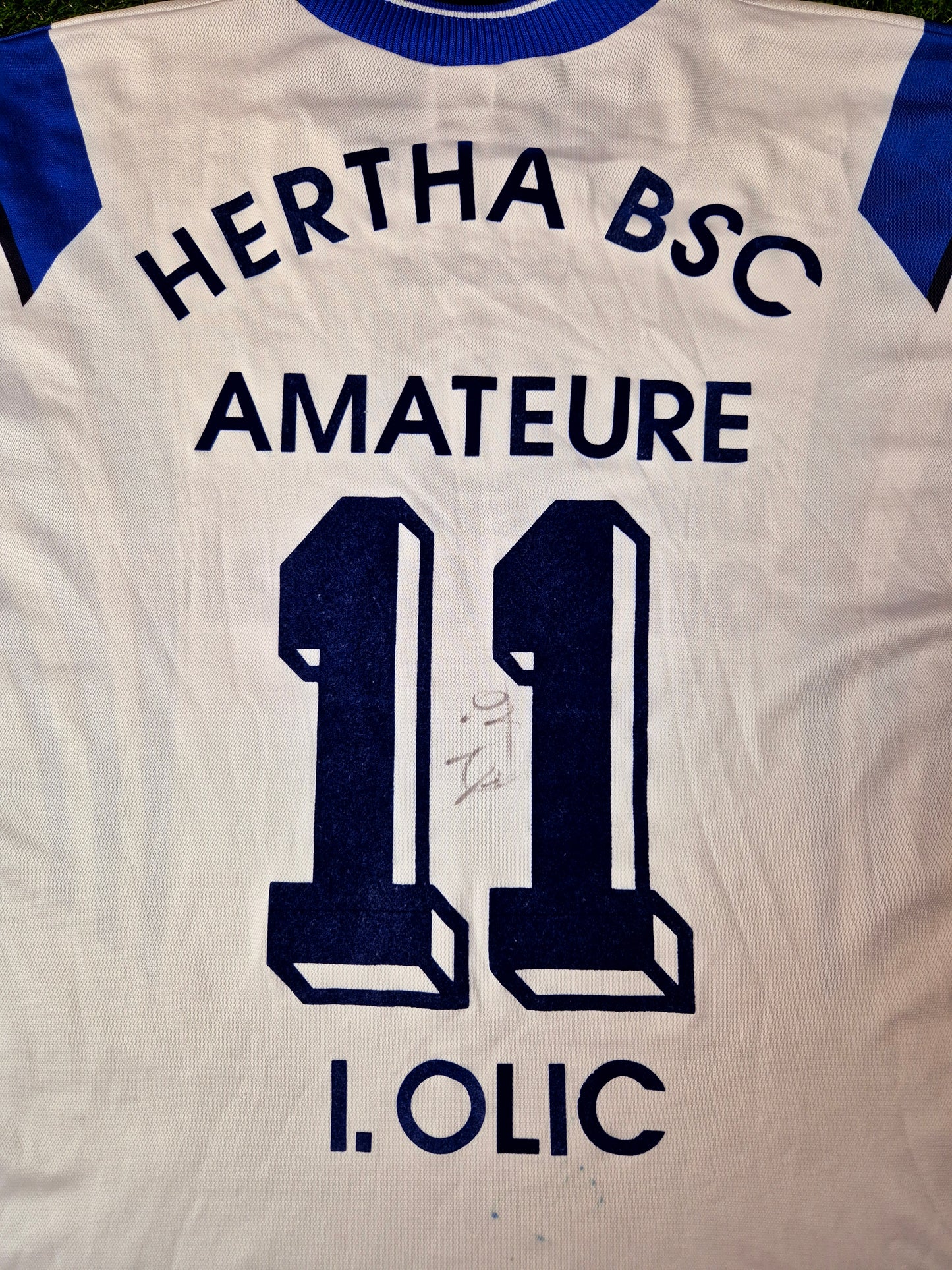 Hertha BSC - Trikot - 1997/1998 - Lang Dritt - I.Olic - Unterschriften - XL