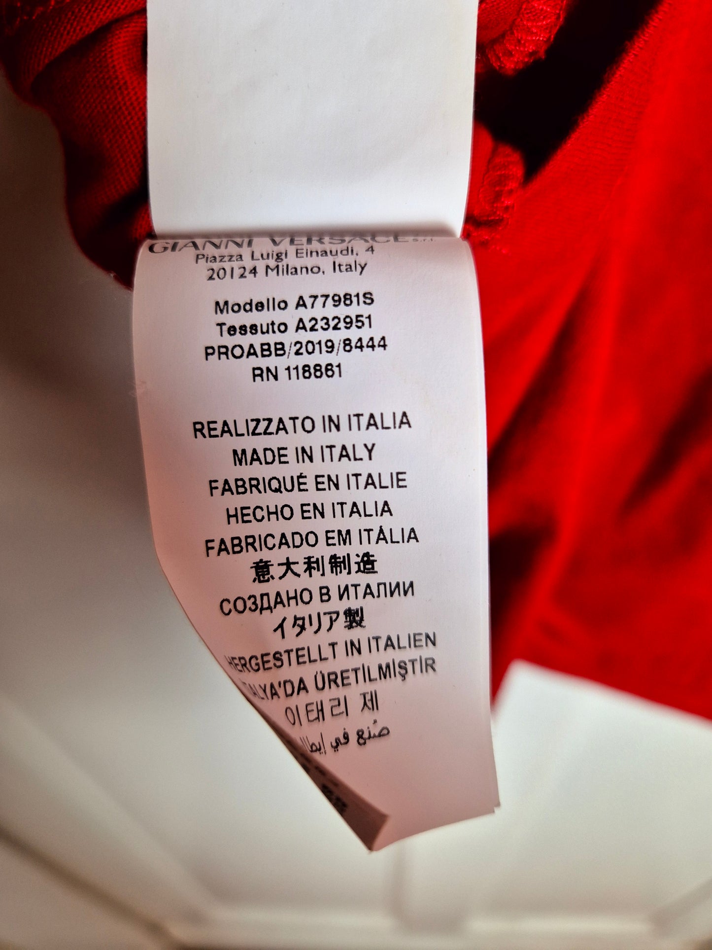 Versace - Medusa T-Shirt - Rot - Herren - XL/XXL