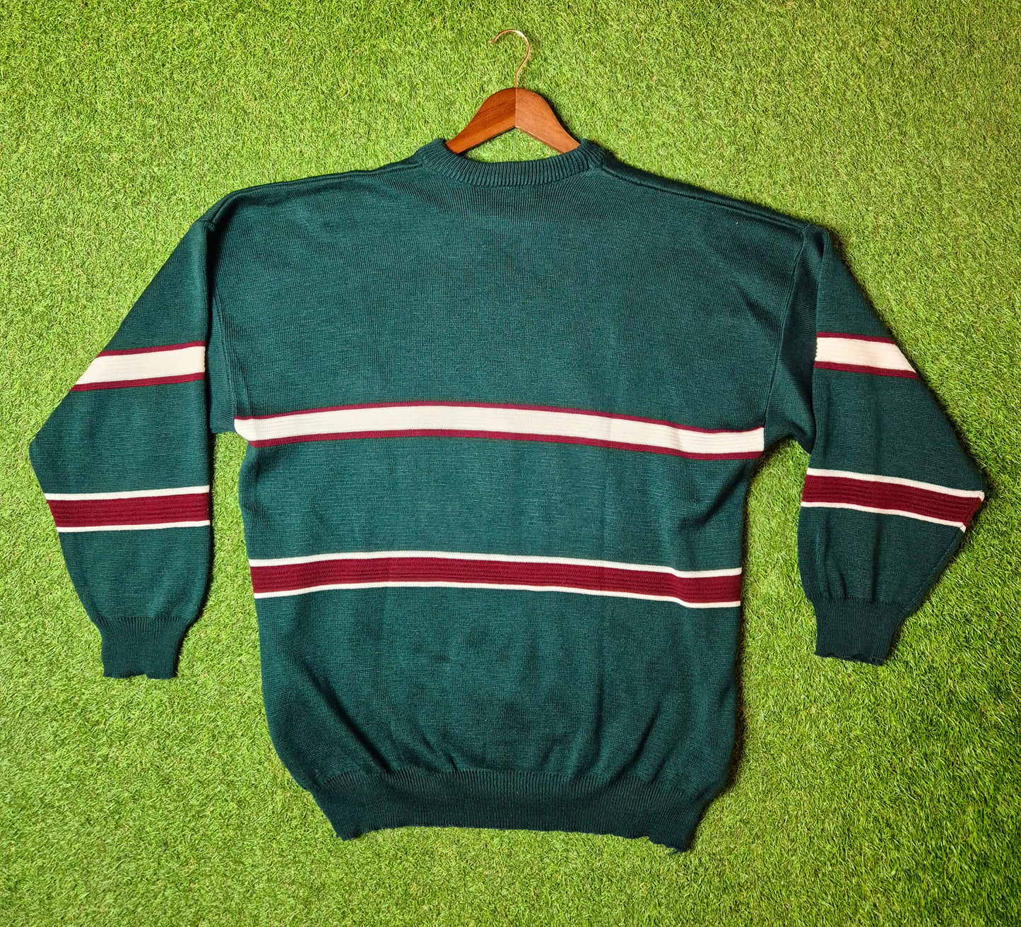 Original/Auth Lacoste - Vintage Pullover - Grün mit Golf Stick - XXL