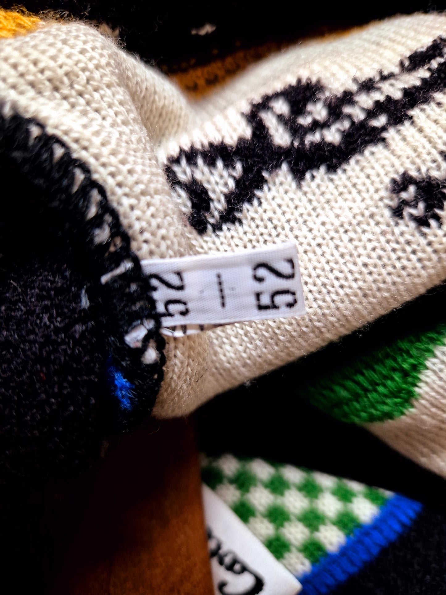 Original/Auth Carlo Colucci - Vintage Pullover - Bunt mit Hahn Muster - M/L (52)