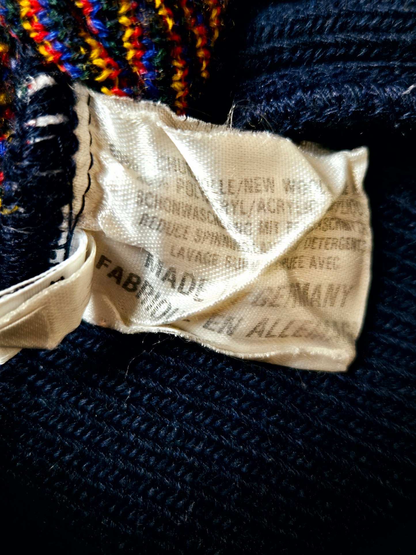 Original/Auth Carlo Colucci - Vintage Pullover - Bunt mit Muster - M/L (54)