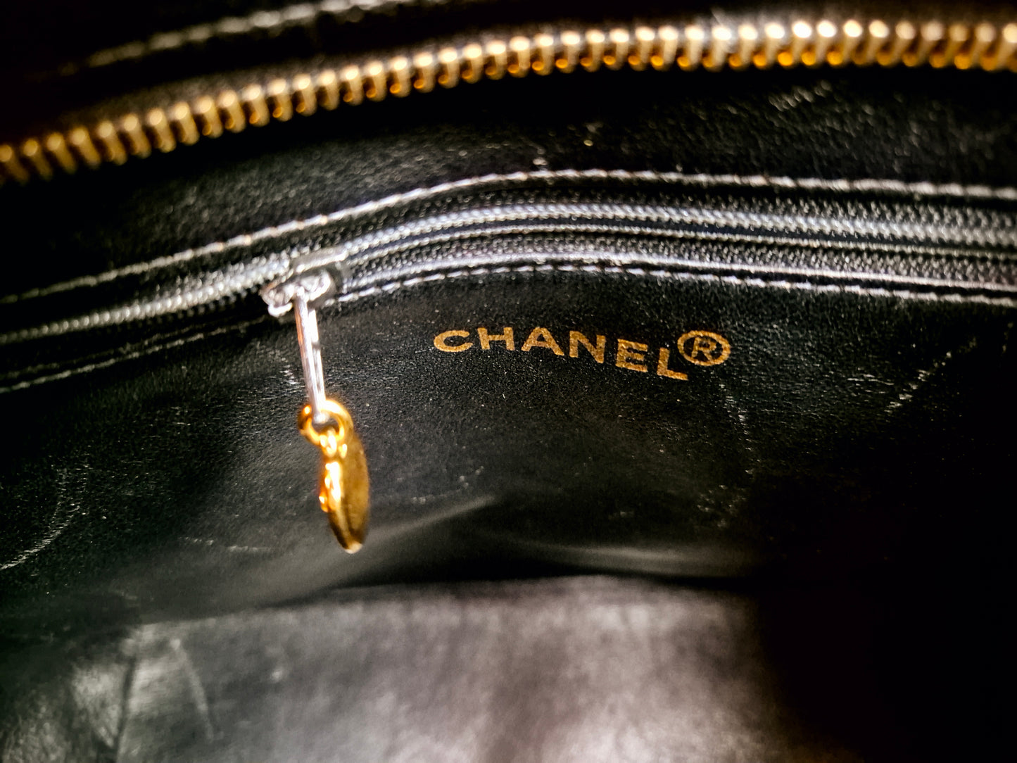 Original/Auth Chanel - Chanel - Medallion Tote - Klassisch - Kaviarleder Schwarz
