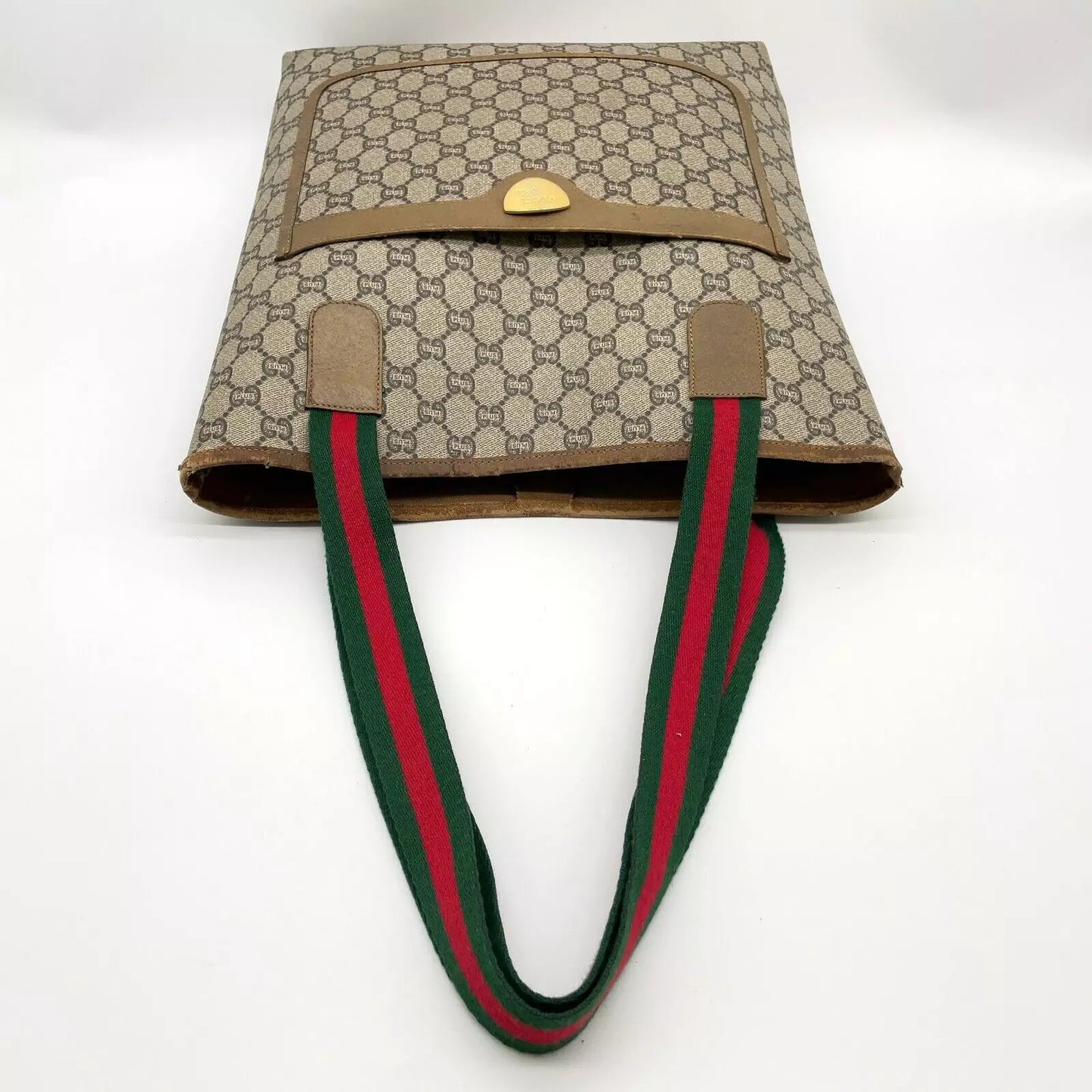 Original/Auth Gucci - Tote Bag Schultertasche - Klassisch - GG Plus Canvas mit Etui