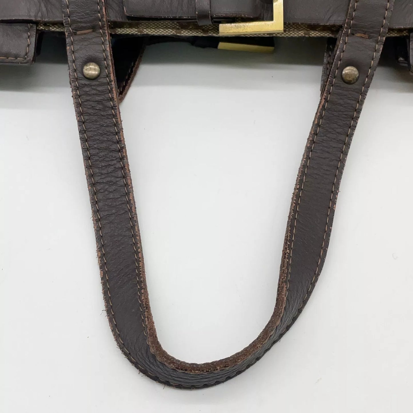 Original/Auth Gucci - Handtasche - Klassisch - GG Canvas mit Leder
