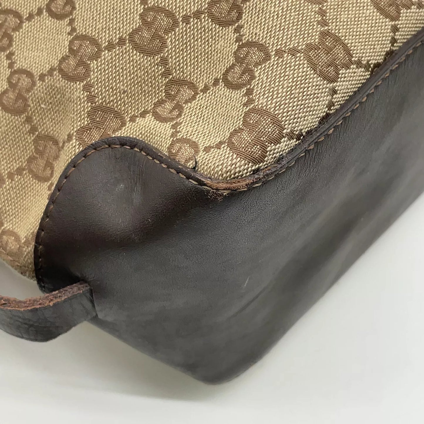 Original/Auth Gucci - Handtasche - Klassisch - GG Canvas mit Leder
