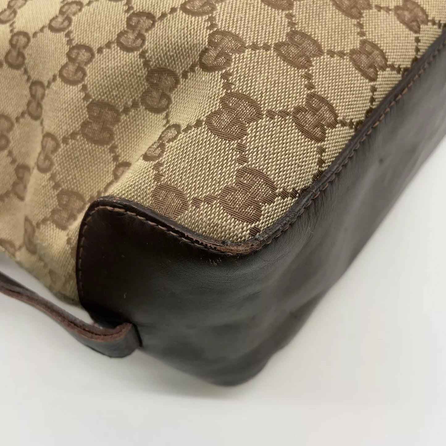 Original/Auth Gucci - Handtasche - Klassisch - GG Canvas mit Leder