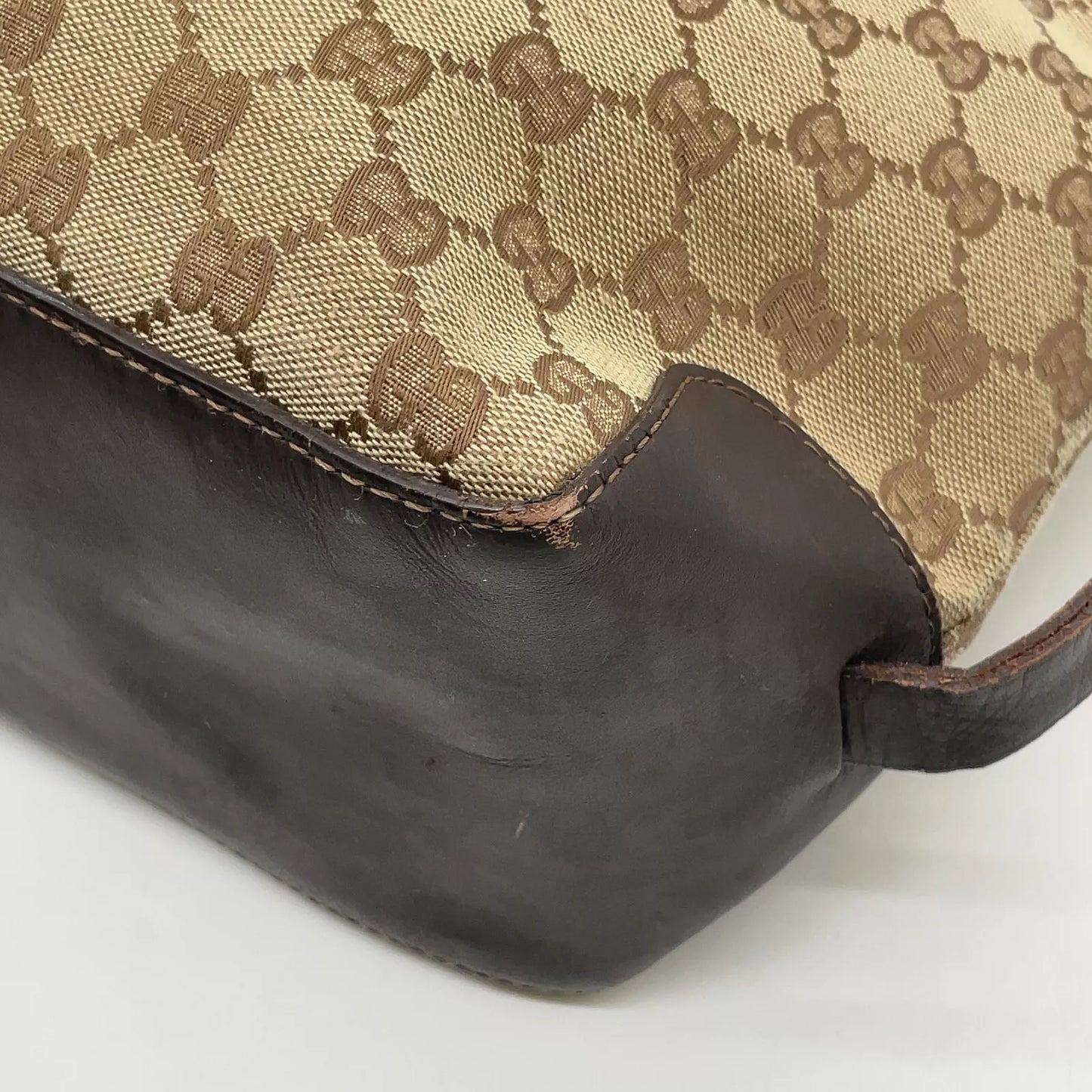 Original/Auth Gucci - Handtasche - Klassisch - GG Canvas mit Leder