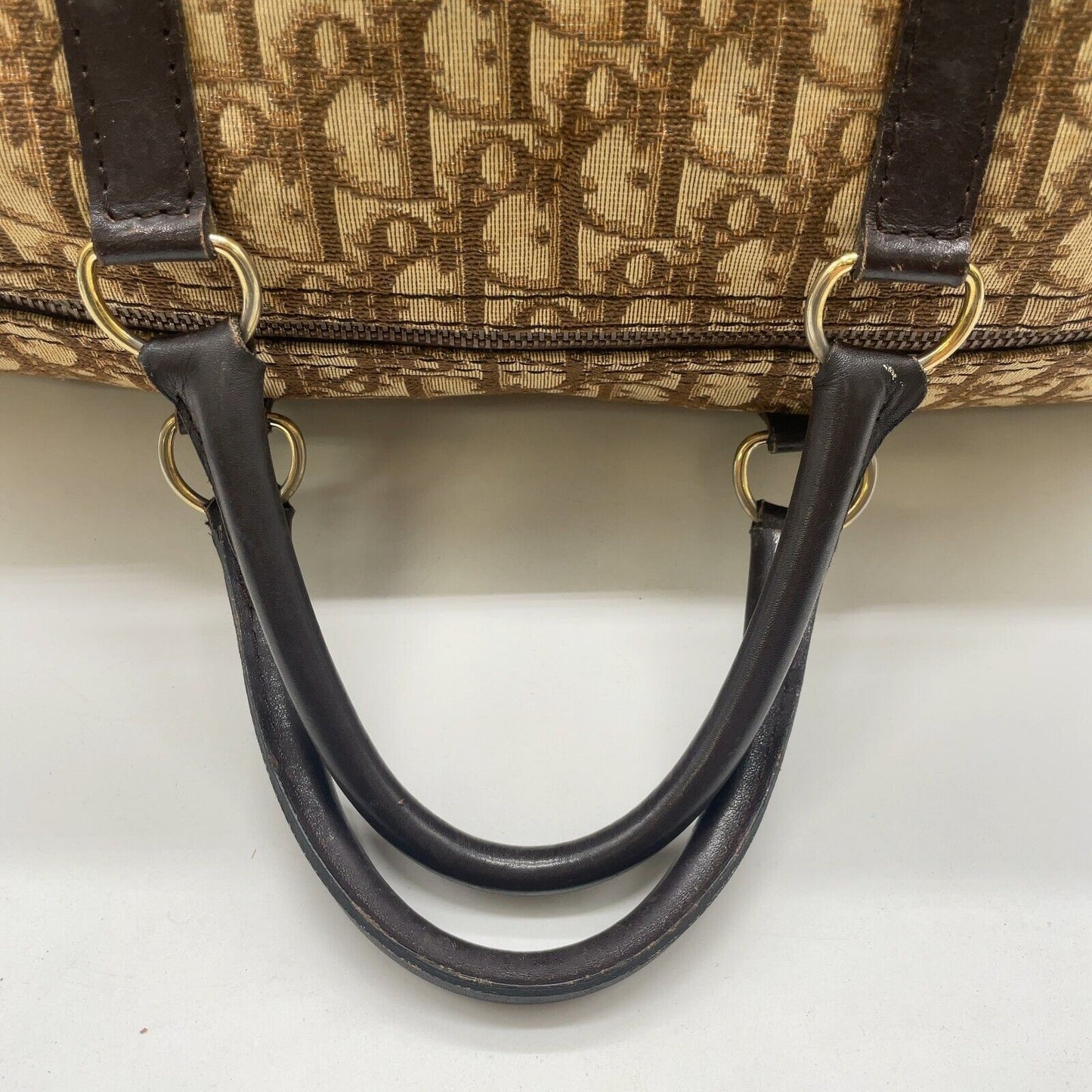 Original/Auth Christian Dior - Trotter Boston Tasche - Klassisch - Dior Muster