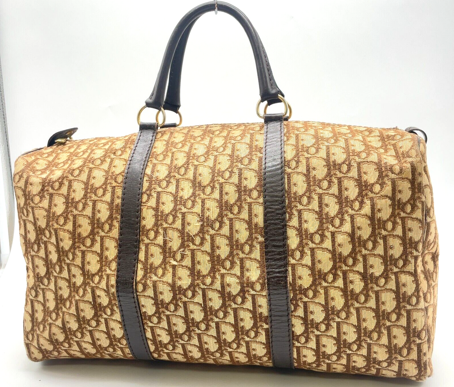 Original/Auth Christian Dior - Trotter Boston Tasche - Klassisch - Dior Muster