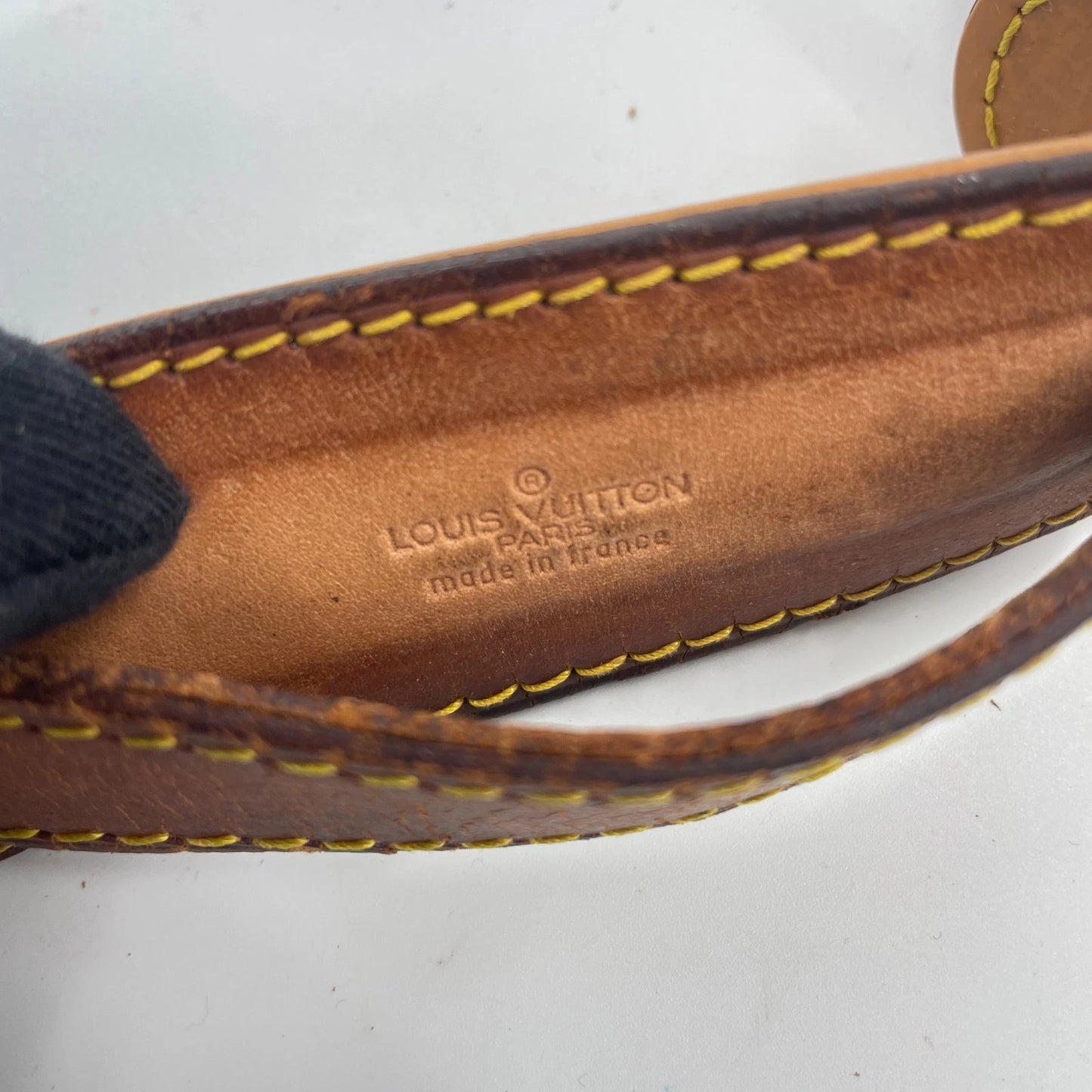 Original/Auth Louis Vuitton -  Keepall Schulterriemen - Klassisch - Leder