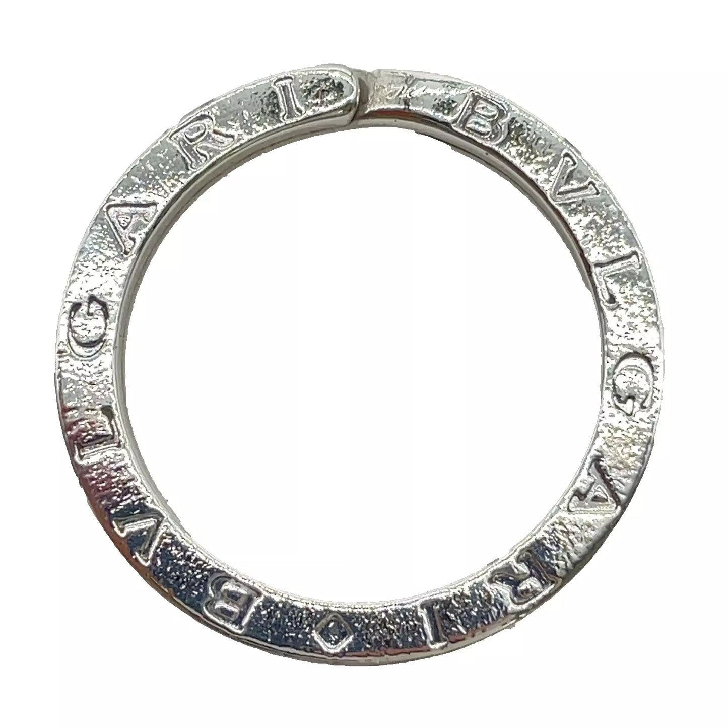 Original/Auth BVLGARI - Halskette Kettenanhänger Schlüsselring - 925 Silber mit Box
