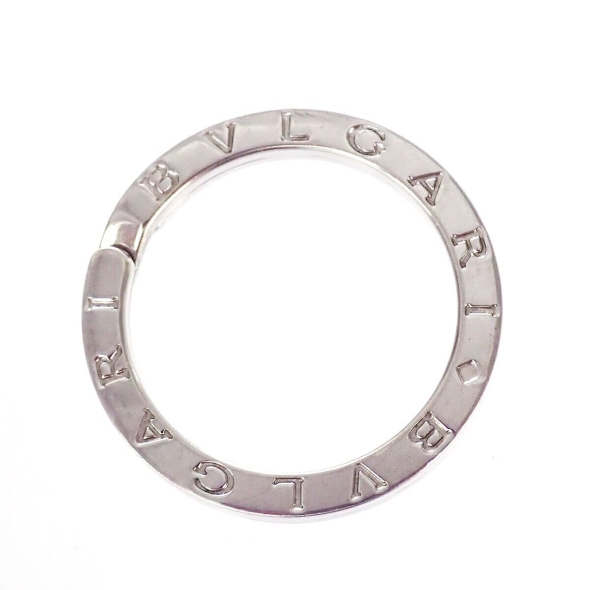 Original/Auth BVLGARI - Halskette Kettenanhänger Schlüsselring - 925 Silber