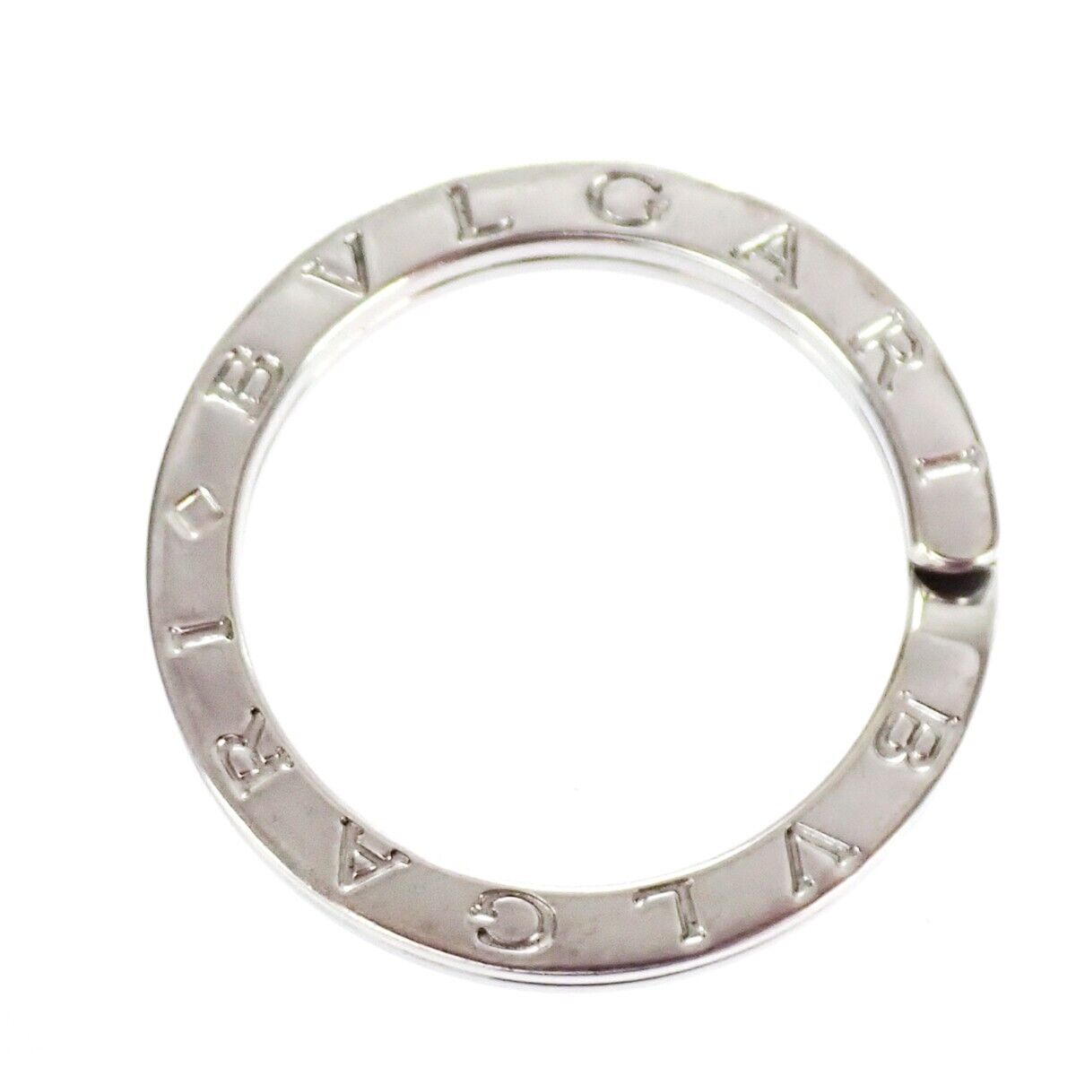 Original/Auth BVLGARI - Halskette Kettenanhänger Schlüsselring - 925 Silber
