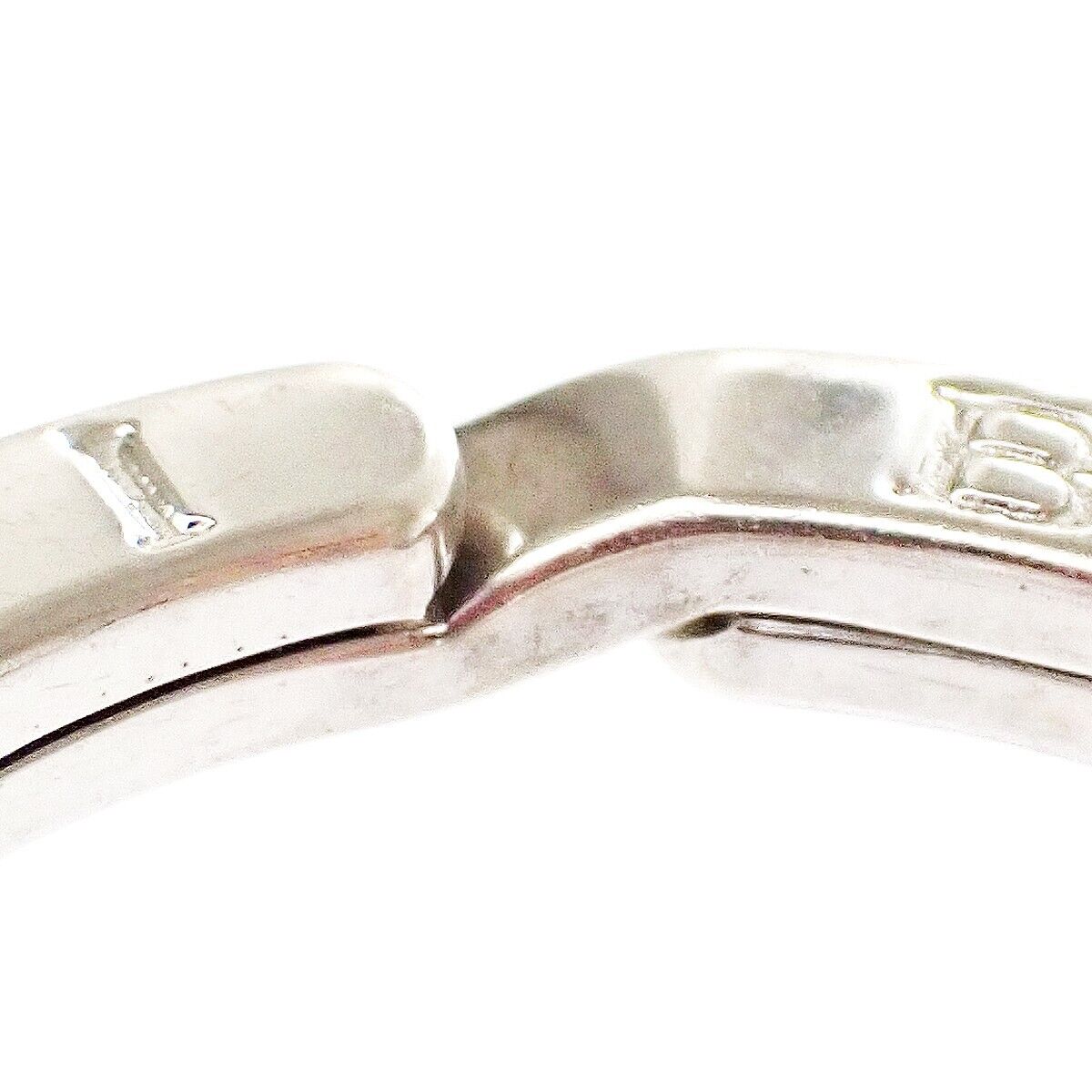 Original/Auth BVLGARI - Halskette Kettenanhänger Schlüsselring - 925 Silber