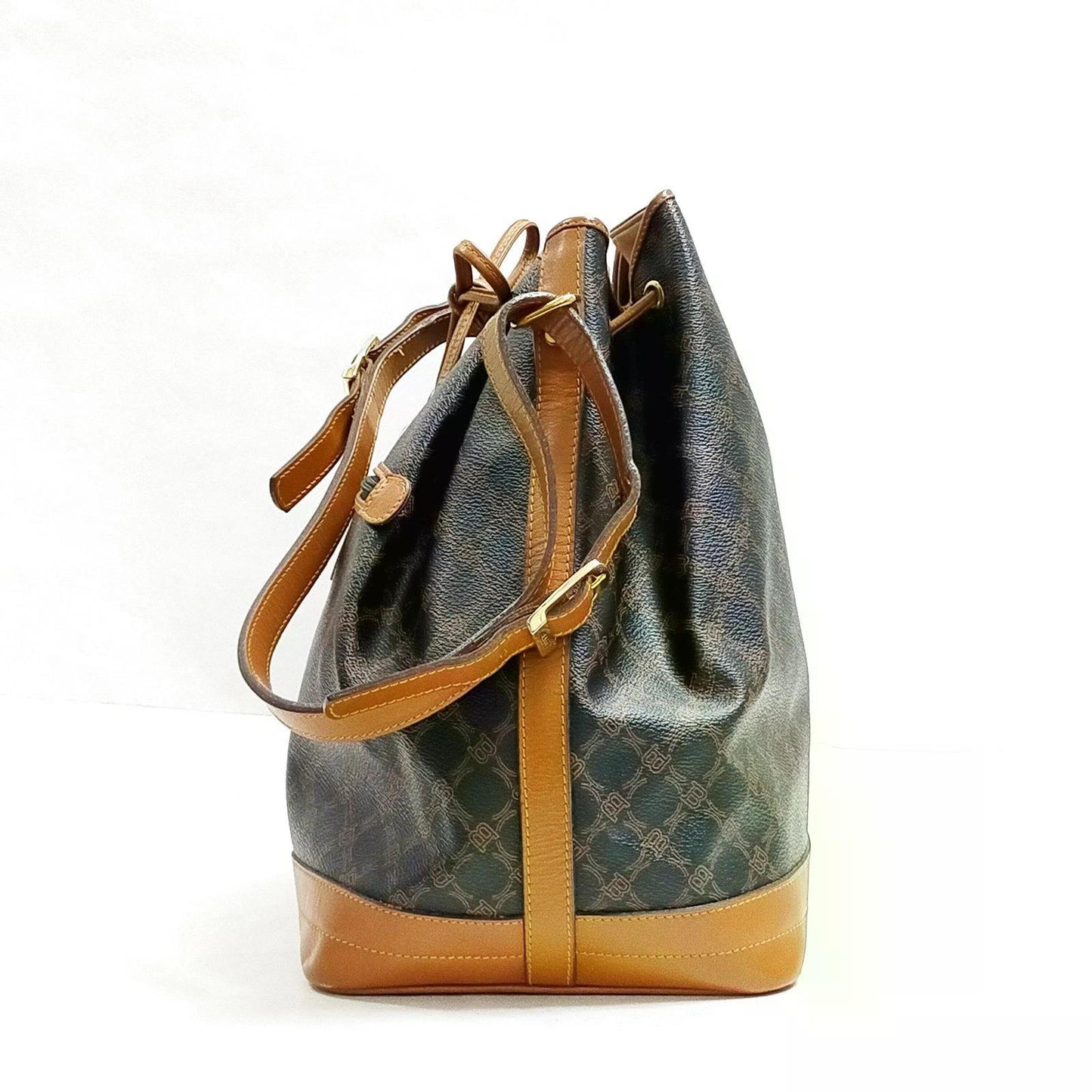 Original/Auth Bally - Bucket Bag Schultertasche - Klassisch - Monogramm