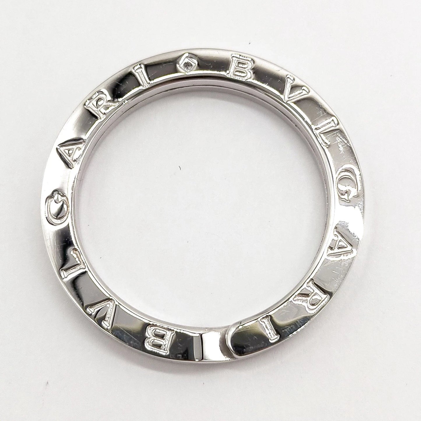 Original/Auth BVLGARI - Halskette Kettenanhänger Schlüsselring - 925 Silber