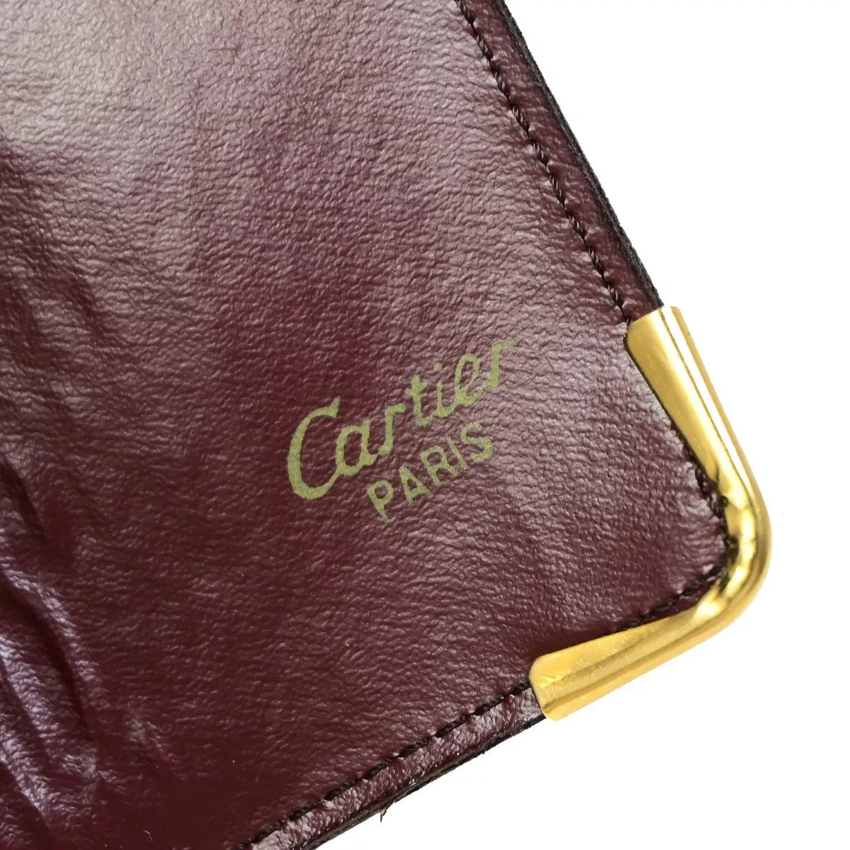 Original/Auth Cartier - Marcello Schlüssel Key Holder 4 - Leder - Burgund