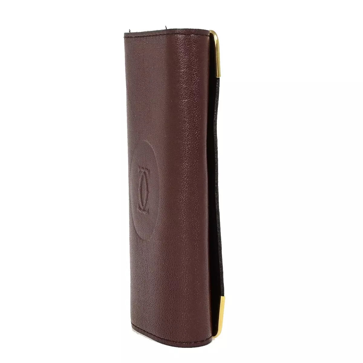 Original/Auth Cartier - Marcello Schlüssel Key Holder 4 - Leder - Burgund