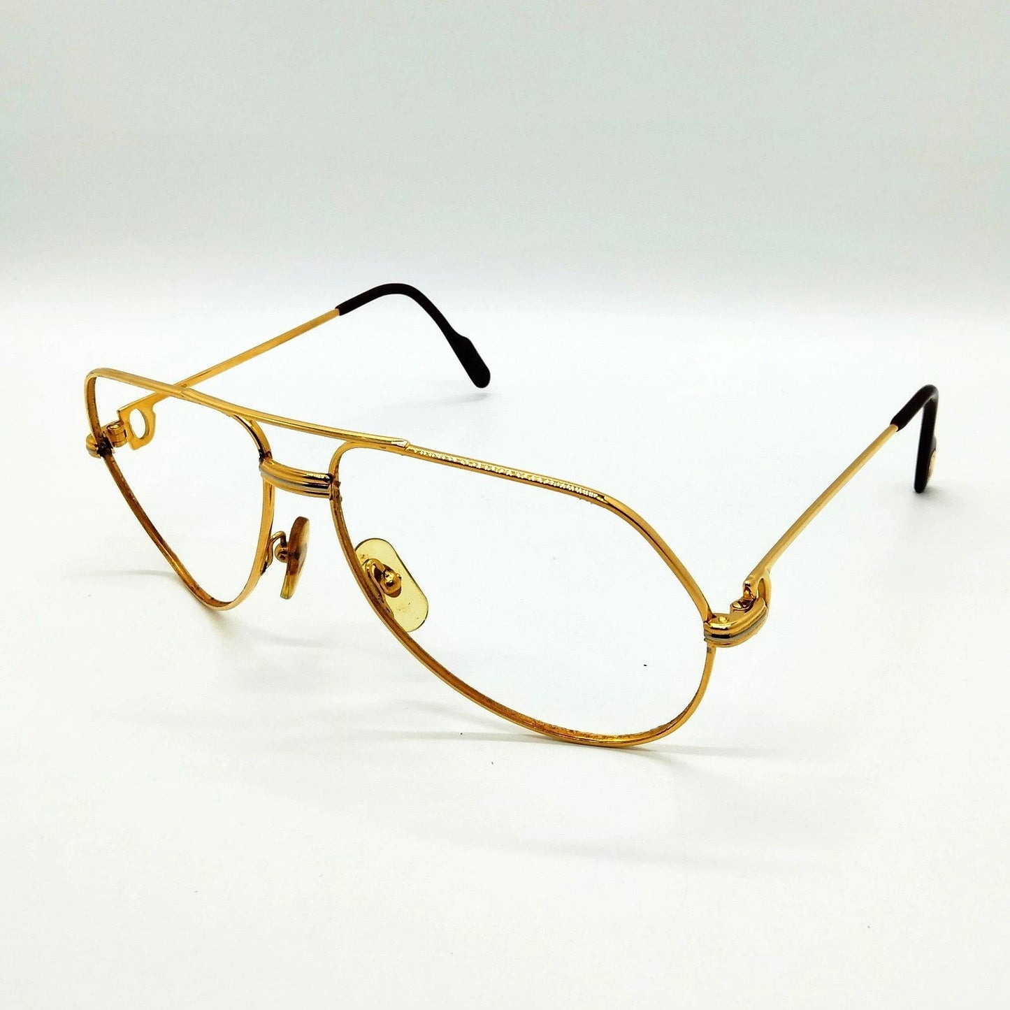 Original/Auth Cartier - Santos Dumont Vintage Brille o. Gläser - Klassisch - 130