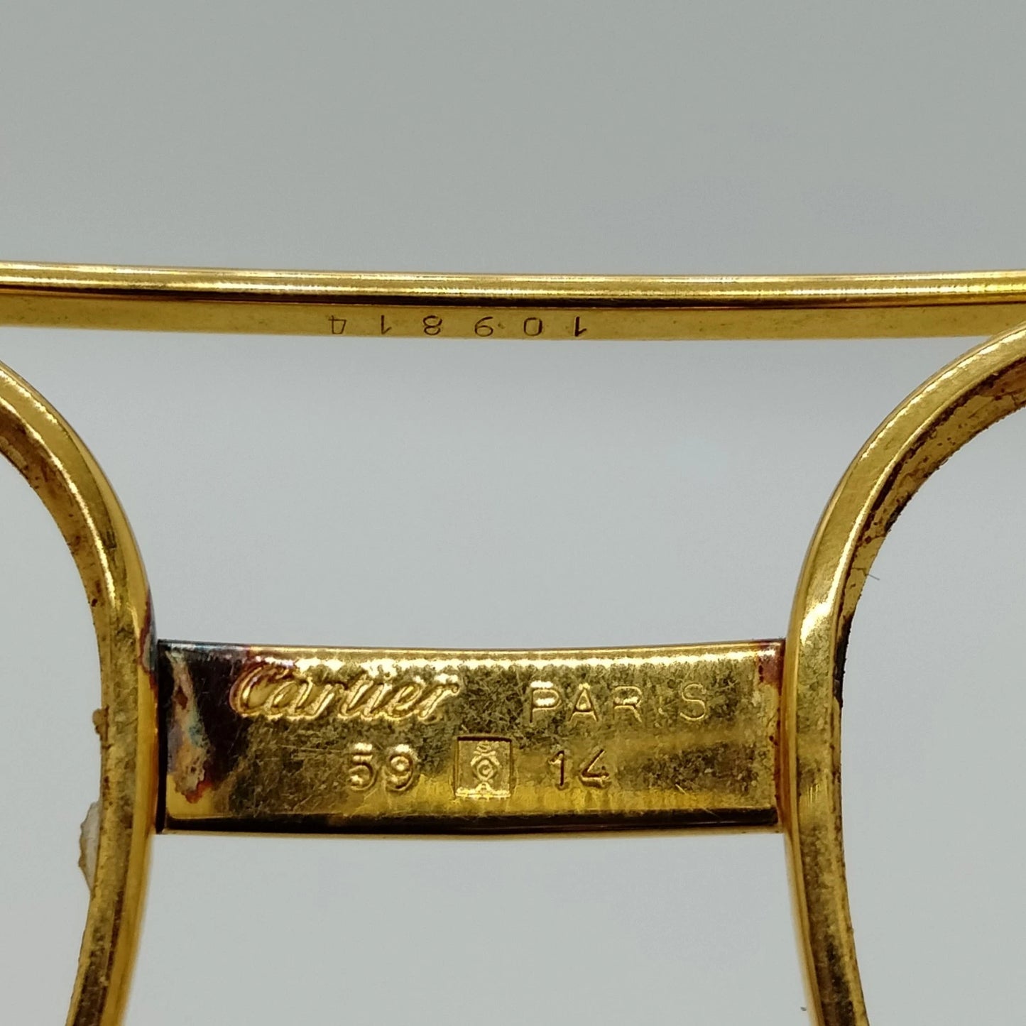 Original/Auth Cartier - Santos Dumont Vintage Brille o. Gläser - Klassisch - 130