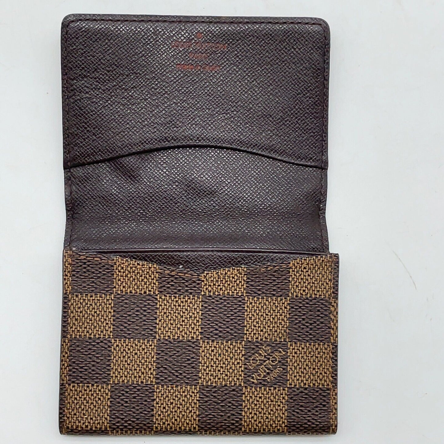 Original/Auth Louis Vuitton - Anvelop Card Case - Klassisch - Damier Ebene
