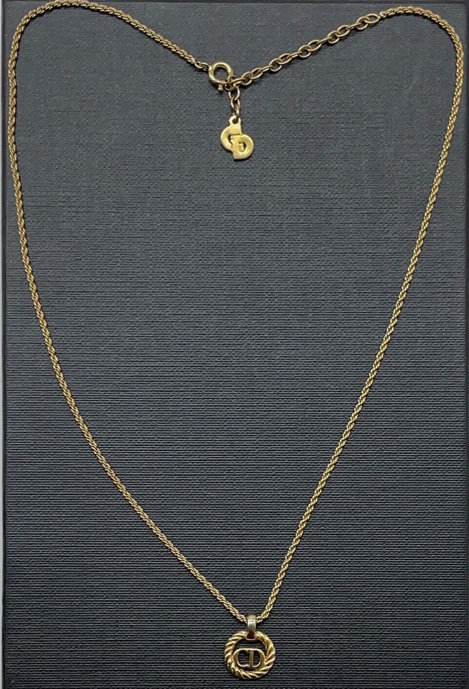 Original/Auth Louis Vuitton - Christian Dior Kette - Vintage - Gold Plating