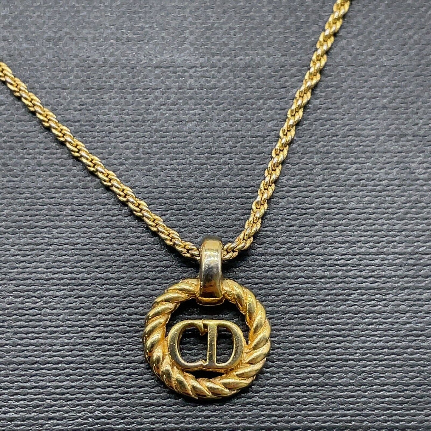 Original/Auth Louis Vuitton - Christian Dior Kette - Vintage - Gold Plating