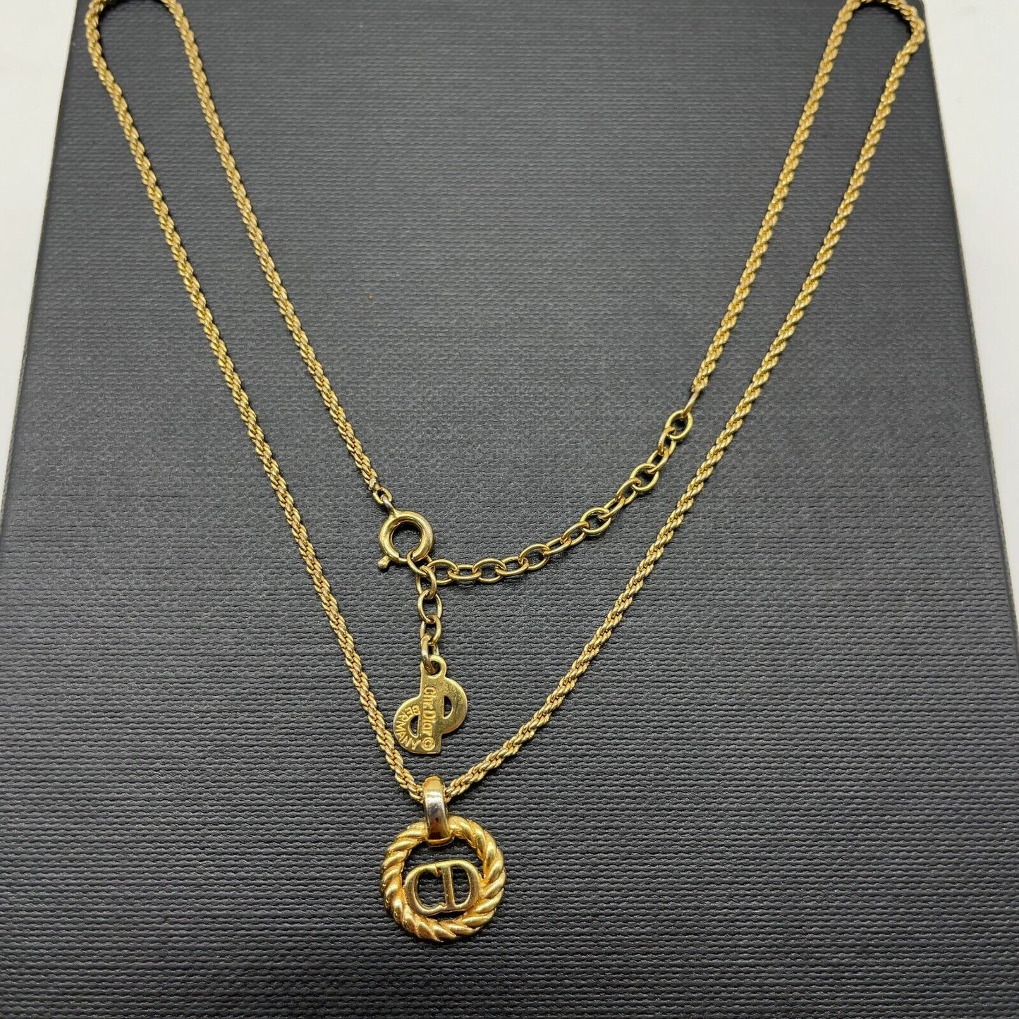 Original/Auth Louis Vuitton - Christian Dior Kette - Vintage - Gold Plating