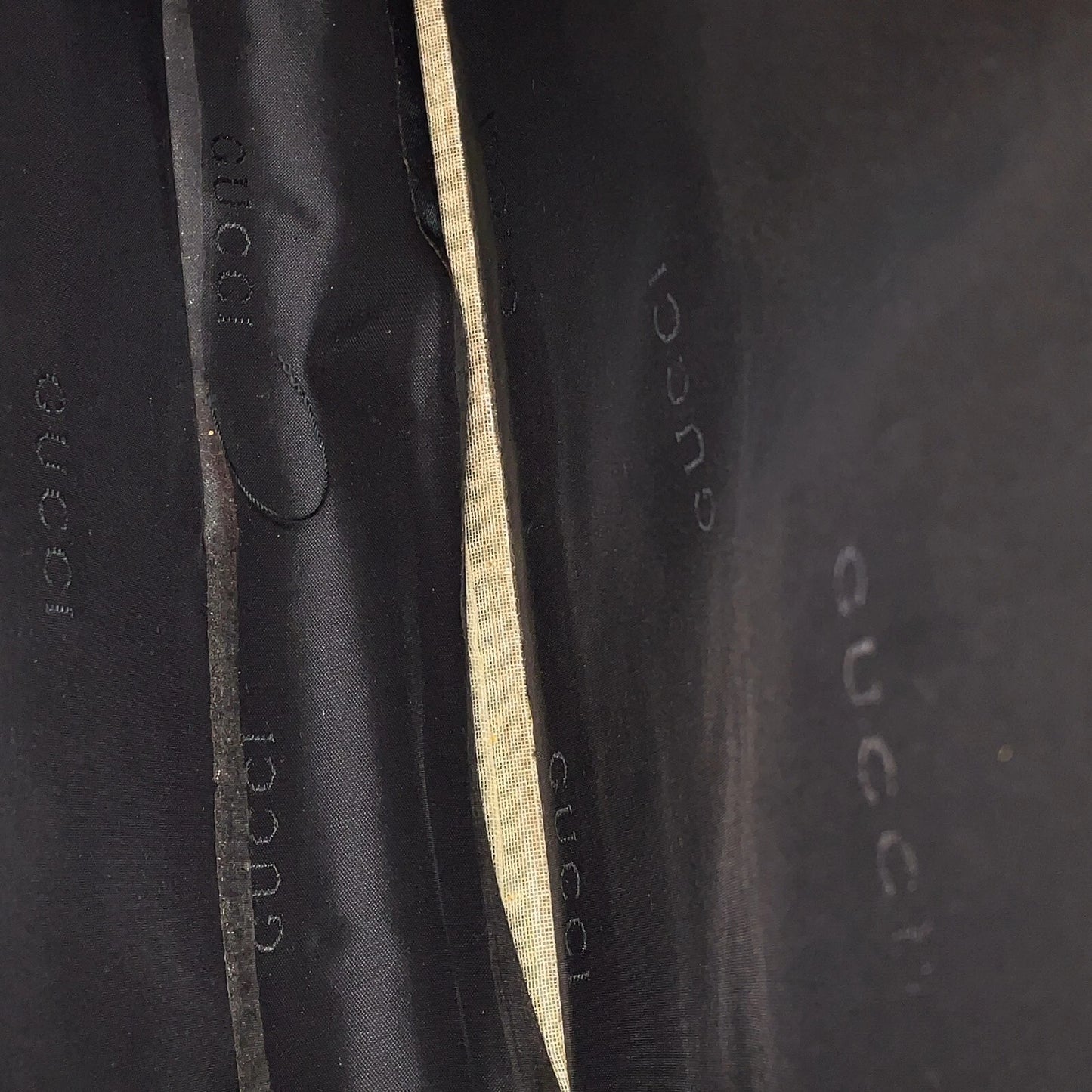 Original/Auth Gucci - Aktentasche / Document Case - Nylon/Leder - Schwarz
