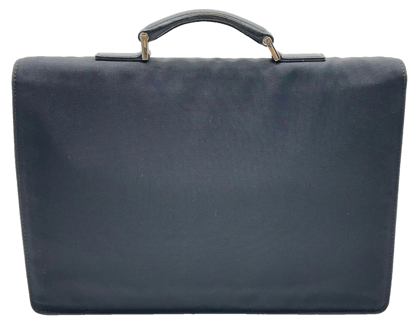 Original/Auth Gucci - Aktentasche / Document Case - Nylon/Leder - Schwarz