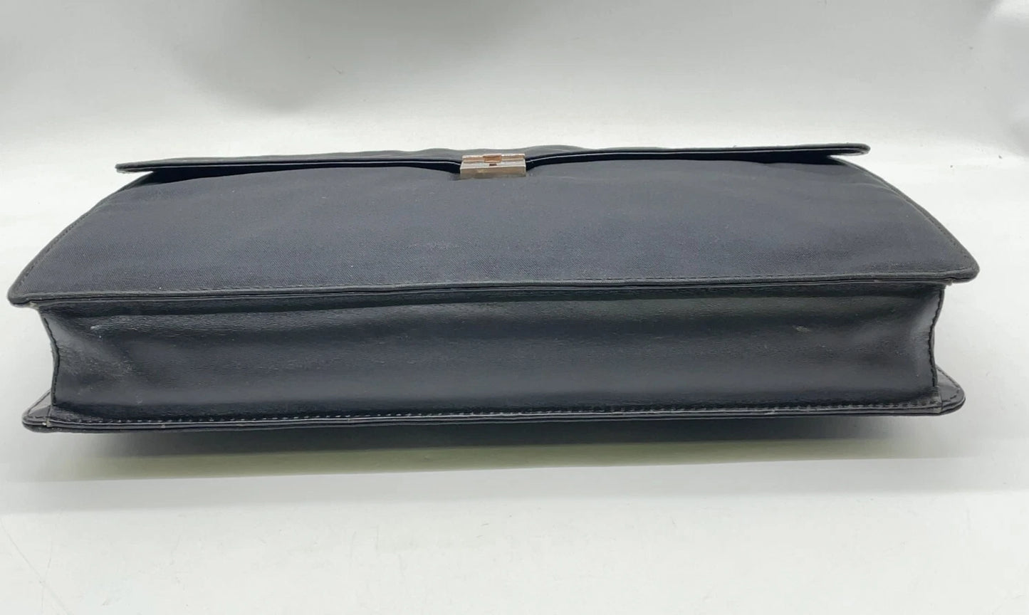 Original/Auth Gucci - Aktentasche / Document Case - Nylon/Leder - Schwarz