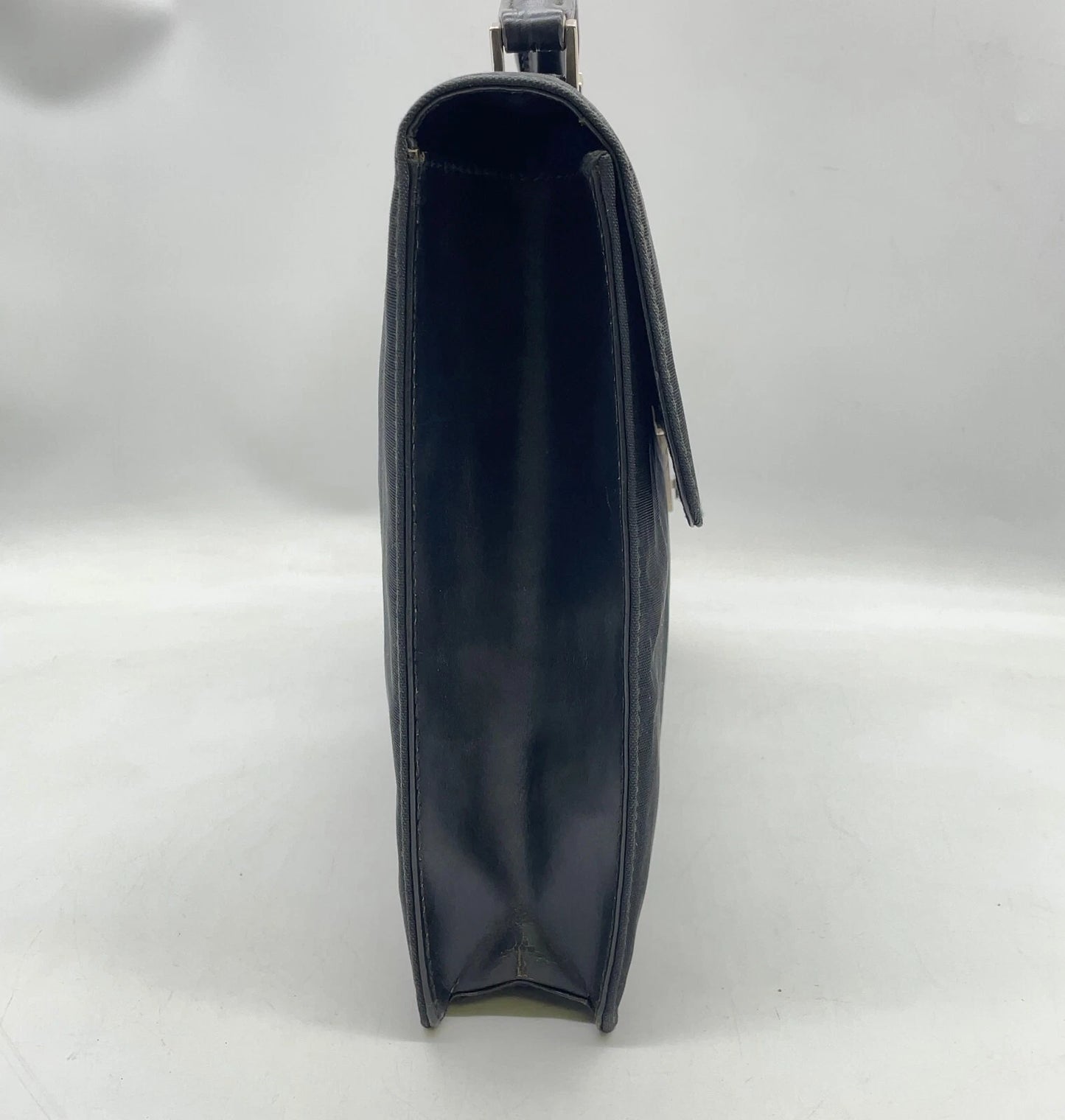 Original/Auth Gucci - Aktentasche / Document Case - Nylon/Leder - Schwarz