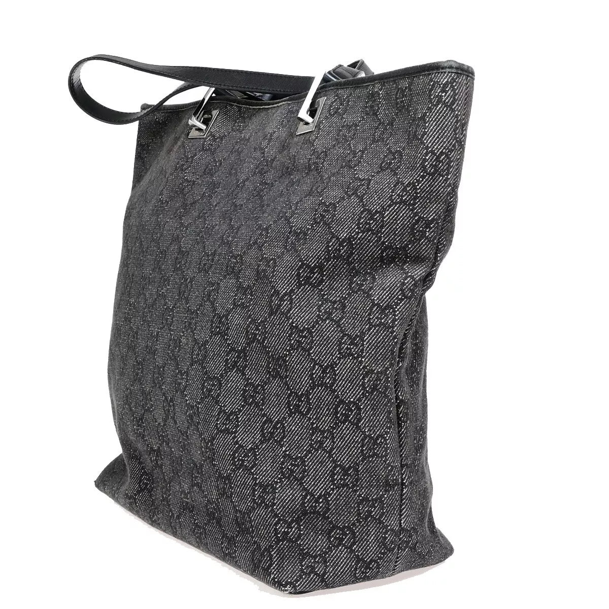 Original/Auth Gucci - Tote Bag Schultertasche - Klassisch - GG Canvas Schwarz