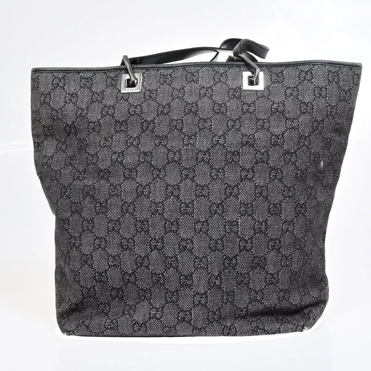 Original/Auth Gucci - Tote Bag Schultertasche - Klassisch - GG Canvas Schwarz