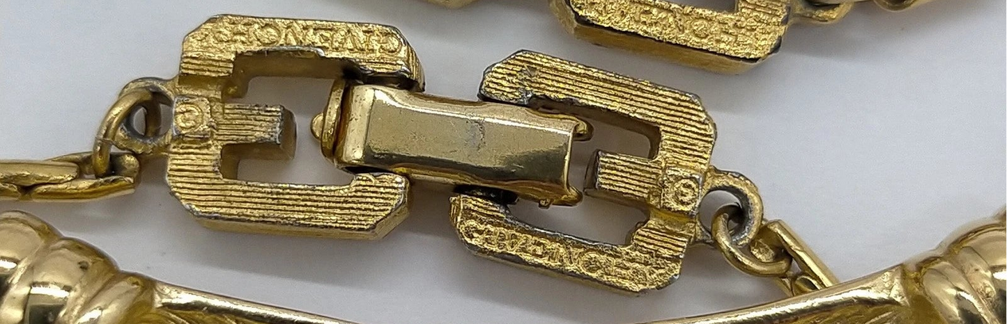 Original/Auth Givenchy - Halskette mit Anhänger Logo G Vintage - 41 cm