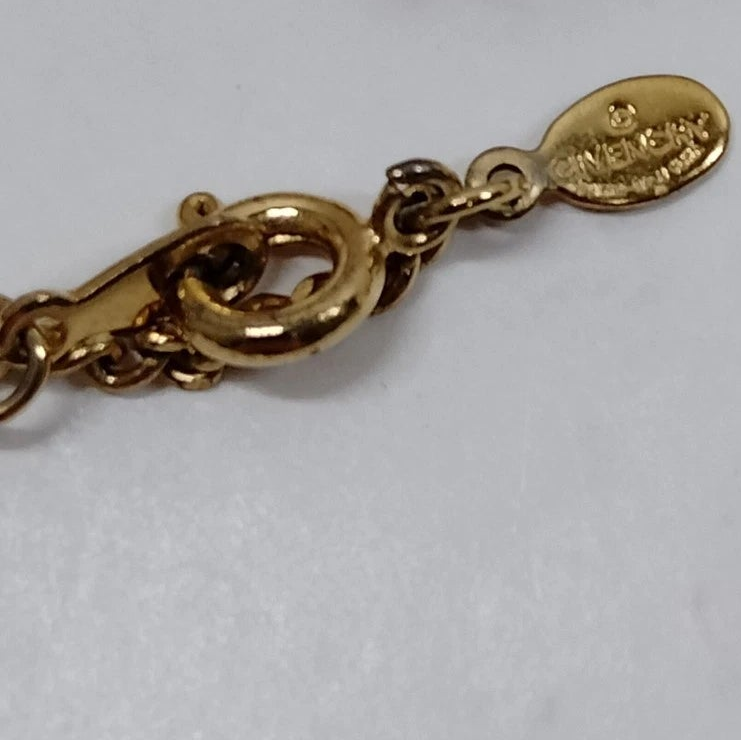 Original/Auth Givenchy - Halskette mit Anhänger Logo G Vintage - 40 cm