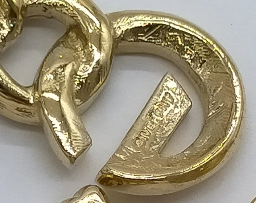 Original/Auth Givenchy - Halskette mit Anhänger Logo G Vintage - 42 cm