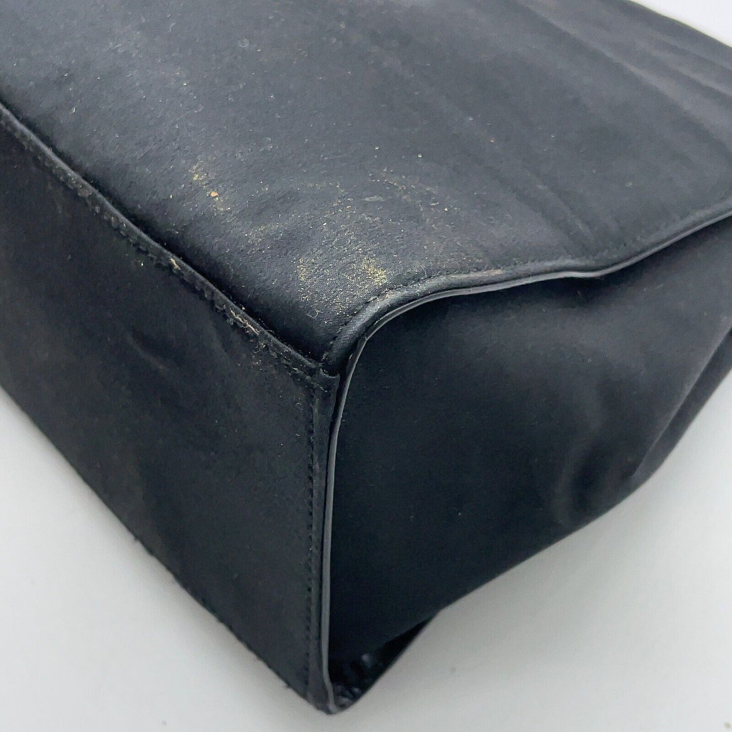 Original/Auth Gucci - Party Bag Handtasche - Klassisch - Satin Bambus - Schwarz