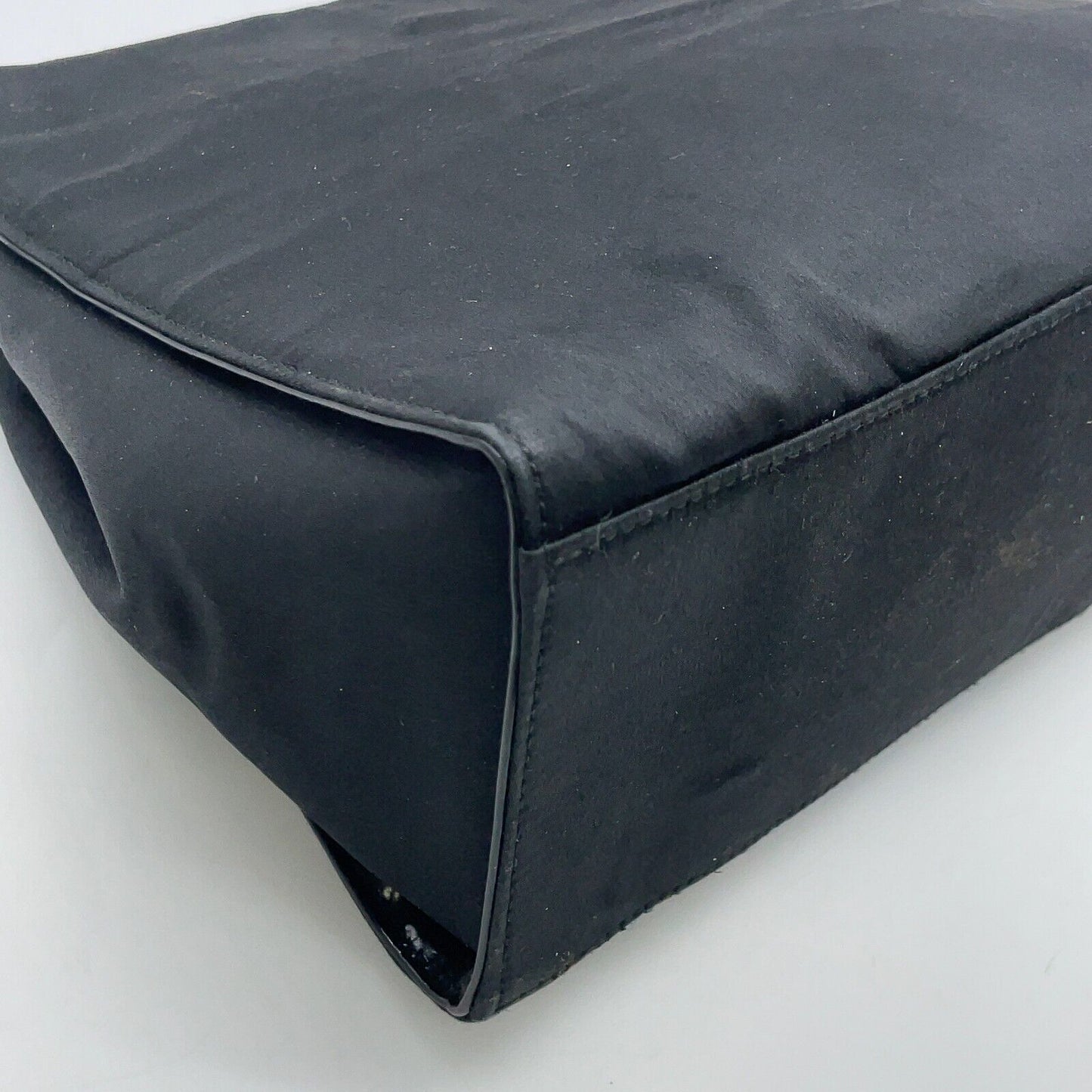 Original/Auth Gucci - Party Bag Handtasche - Klassisch - Satin Bambus - Schwarz