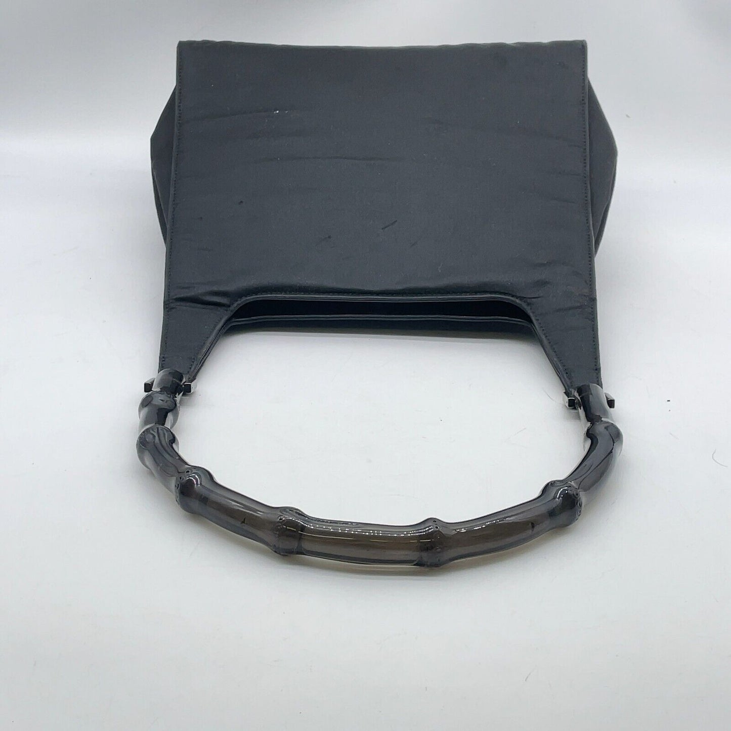 Original/Auth Gucci - Party Bag Handtasche - Klassisch - Satin Bambus - Schwarz