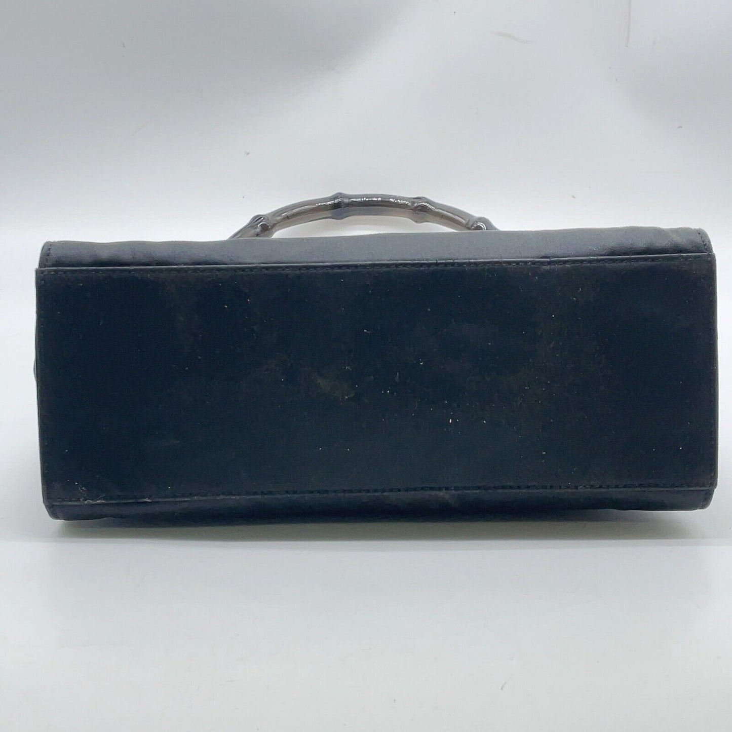 Original/Auth Gucci - Party Bag Handtasche - Klassisch - Satin Bambus - Schwarz