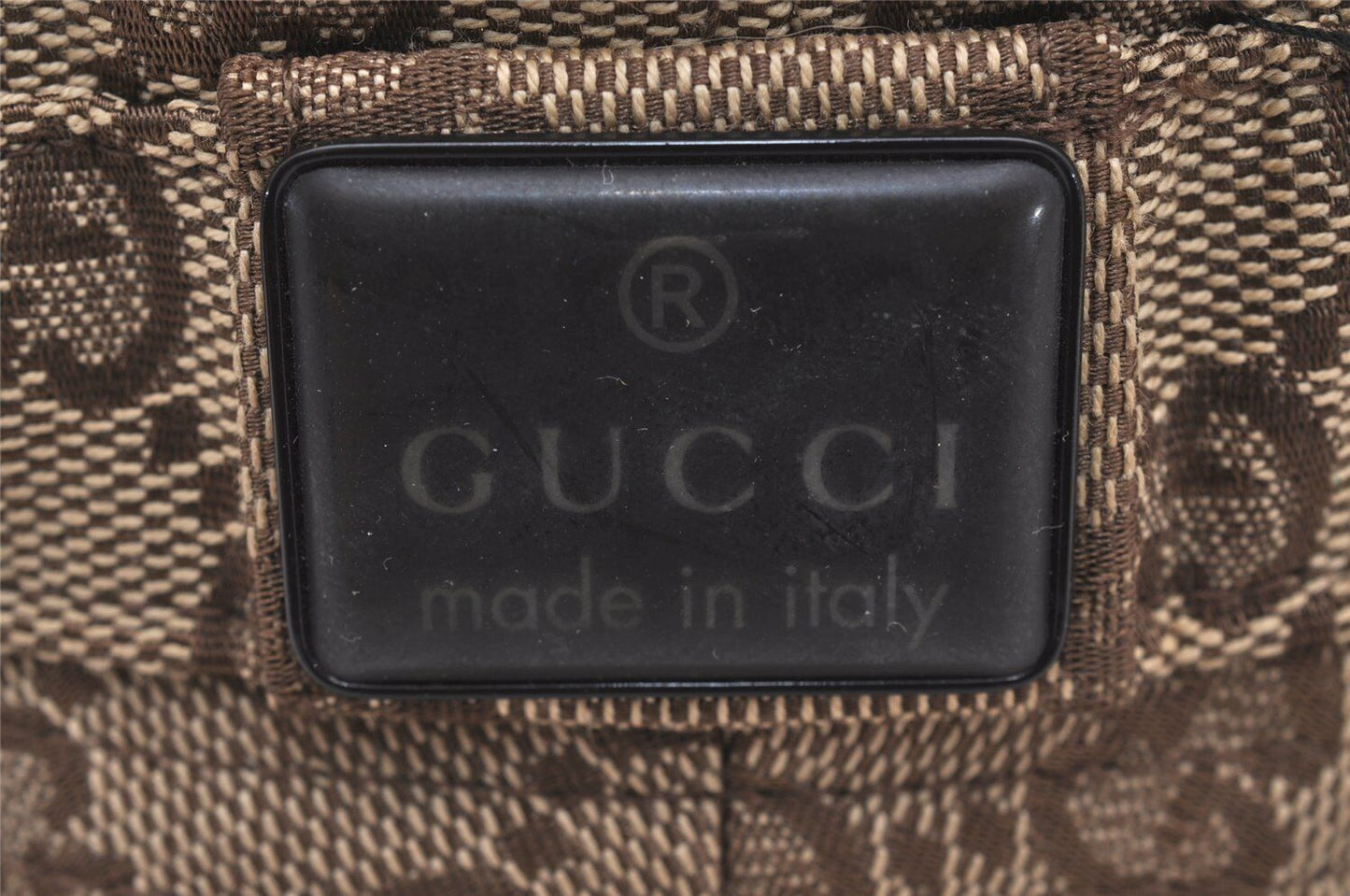 Original/Auth GUCCI - Vintage Hut / Bucket Hat - Canvas - Braun - 55 cm